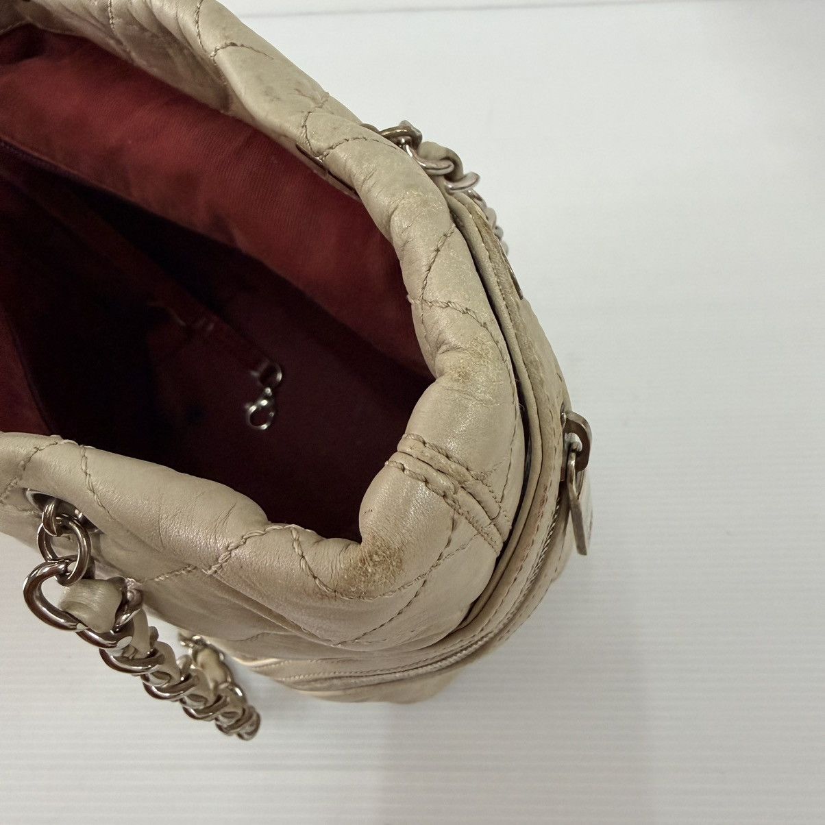 Chanel Chanel Cambon Silver Leather Chain Shoulder Bag Size ONE SIZE - 15 Thumbnail