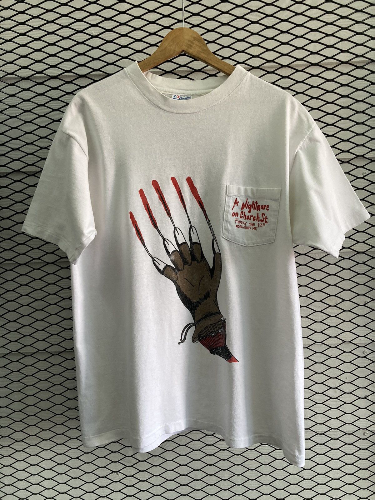 Vintage Vintage 1987 Freddy Krueger shirt Size US XL / EU 56 / 4 - 1 Thumbnail