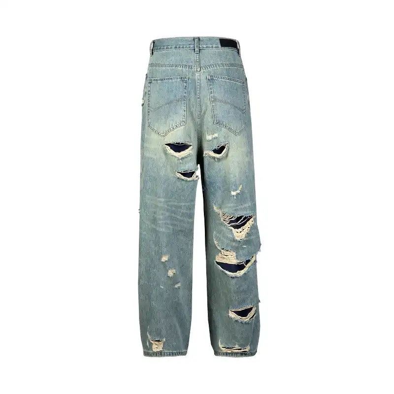 Japanese Brand × Vintage Men's Street wear Wide Leg Jeans hip hop y2k jeans Size US 30 / EU 46 - 5 Thumbnail