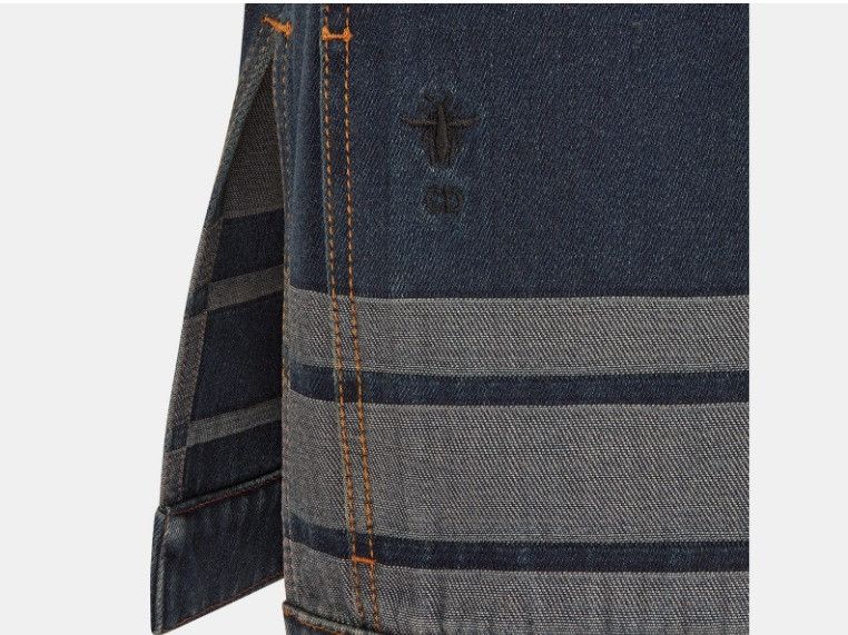 o1w1db10225 412V19A33 Denim Couture Jacket in Blue