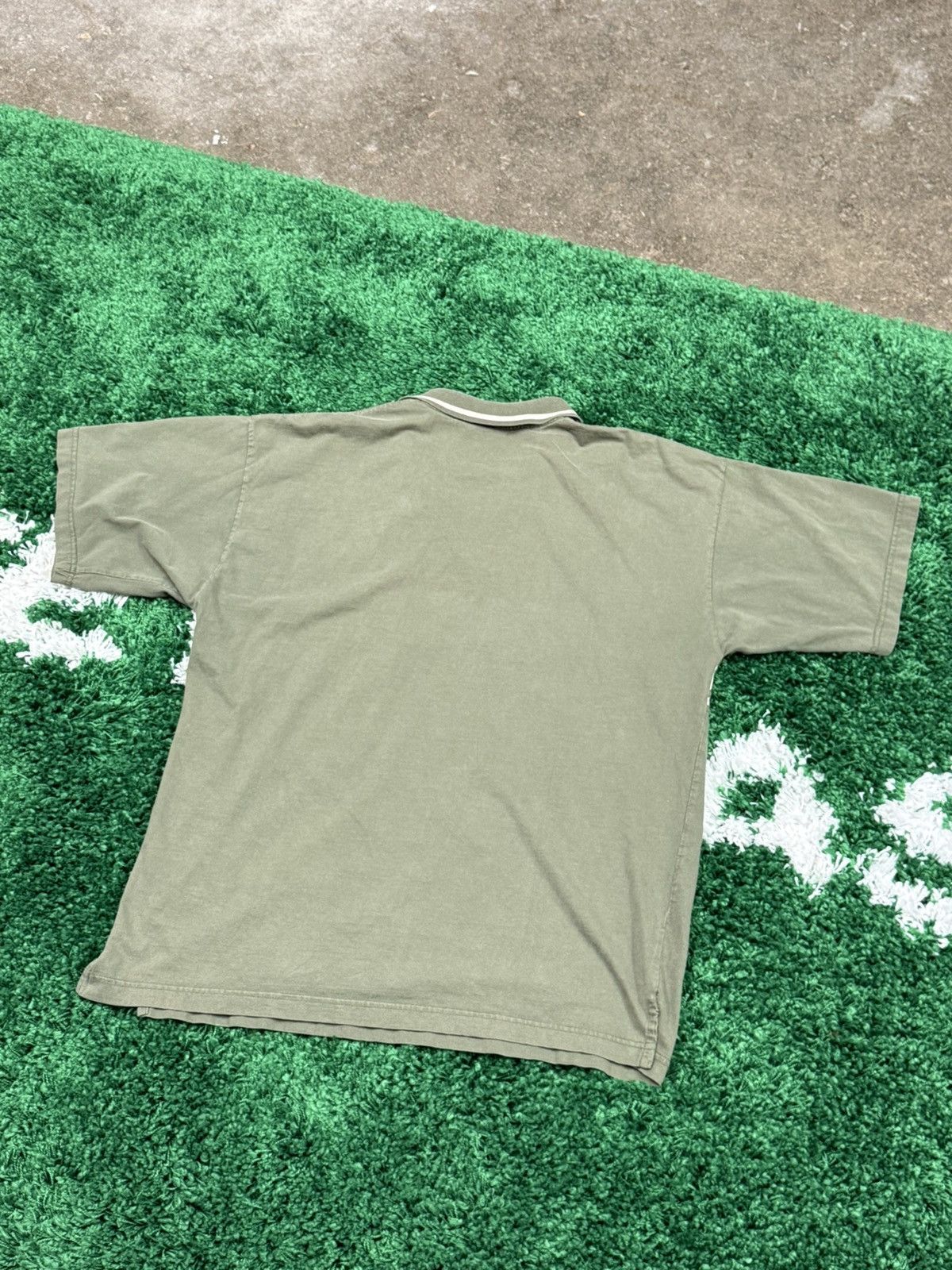 B.U.M Equipment × Vintage B.U.M Equipment Olive Green Polo 90s Y2k Stoner BUM Size US L / EU 52-54 / 3 - 5 Thumbnail