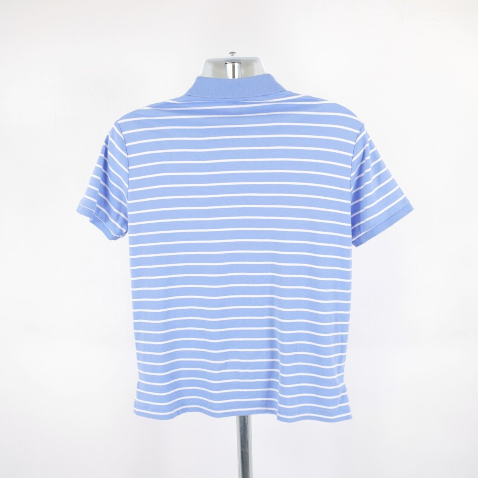 Ralph Lauren Polo Ralph Lauren Blue Striped Custom Slim Fit Large Polo Sh Size US L / EU 52-54 / 3 - 6 Thumbnail
