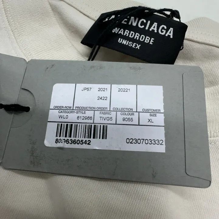 Balenciaga Balenciaga Logo Print Short-Sleeve T-Shirt 0079-2507 Size US XL / EU 56 / 4 - 6 Thumbnail