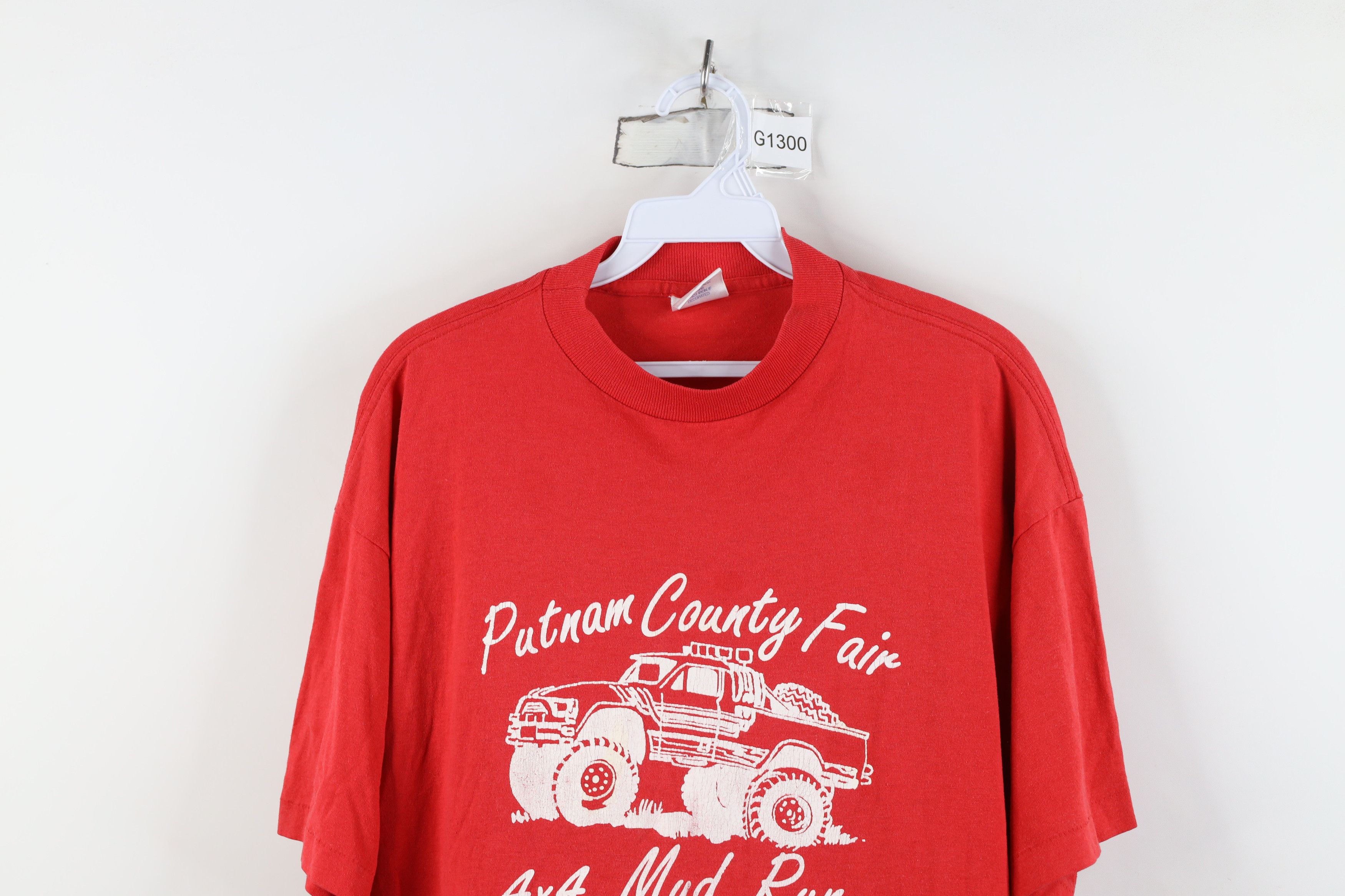 Vintage Vintage 90s County 4x4 Mud Run Monster Truck T-Shirt USA Size US XL / EU 56 / 4 - 2 Thumbnail