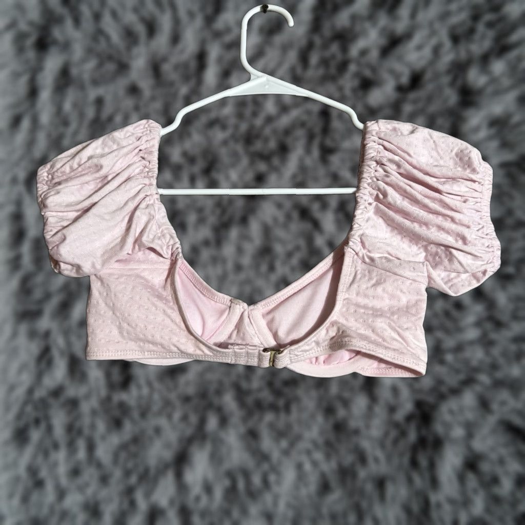 Vintage Coquette Corset Top Women Small Puff Sleeve Barbiecore Romantic Feminine Dainty Size S / US 4 / IT 40 - 1 Thumbnail