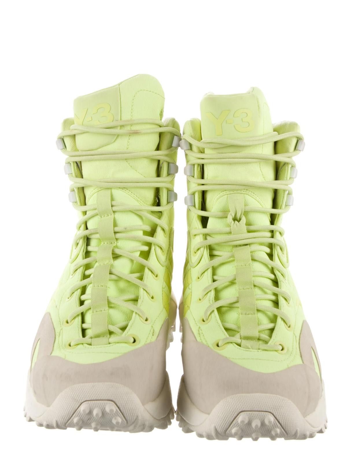Y-3 Y-3 Colorblock Pattern Lace-Up Boots Women's Size: 8.5 Size US 8.5 / IT 38.5 - 3 Thumbnail