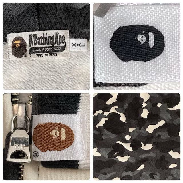 Bape 💫Glow in the dark💫 BAPE City Camo Shark Full Zip Hoodie APE Size US XXL / EU 58 / 5 - 9 Thumbnail