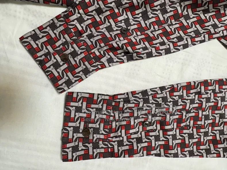 Hermes Hermes size 38 Silk shirt with classic pattern and color de Size US M / EU 48-50 / 2 - 9 Thumbnail