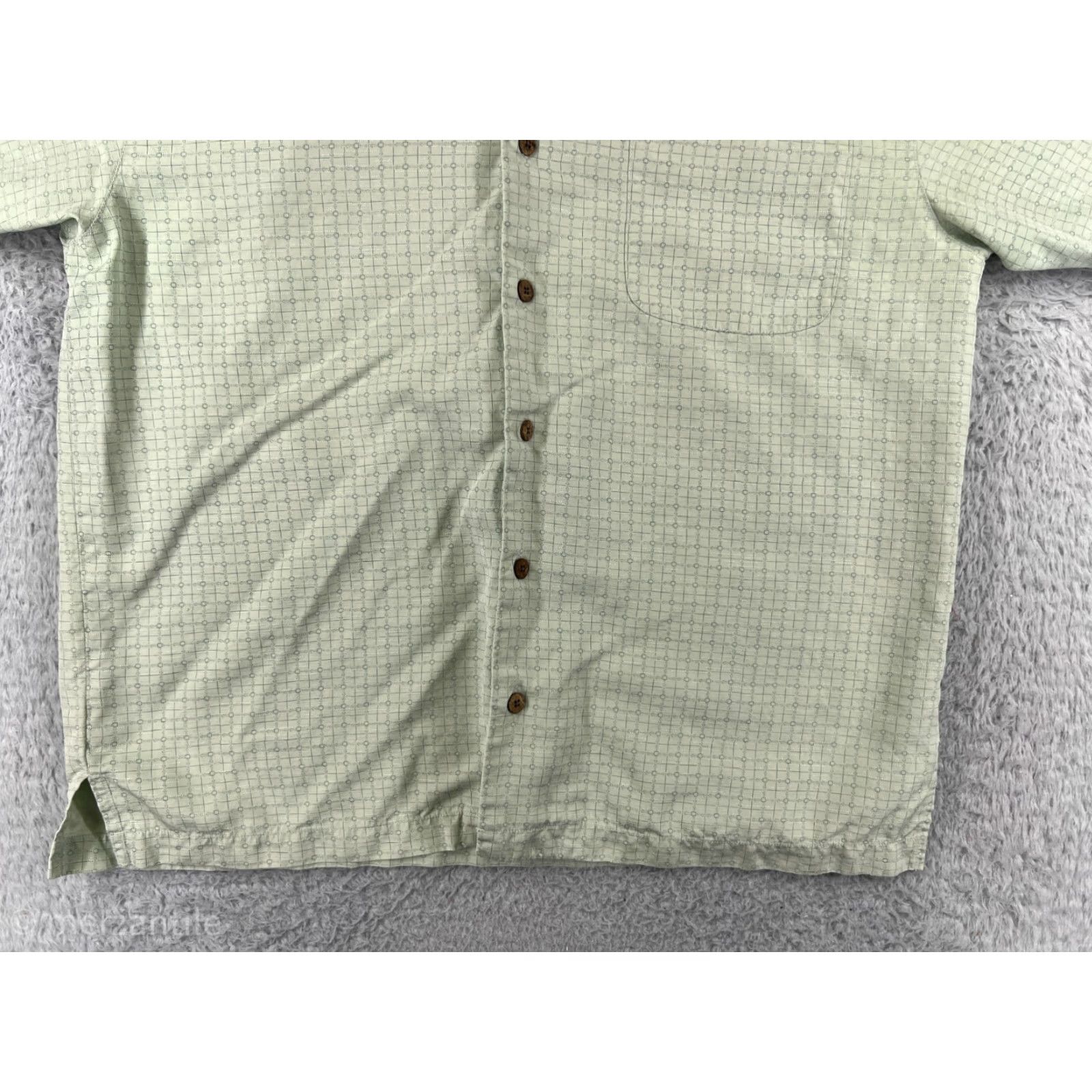 Tommy Bahama Tommy Bahama Shirt Men Large Green 100% Silk Button Up Hawaiian Pocket Vacation Size US L / EU 52-54 / 3 - 5 Thumbnail
