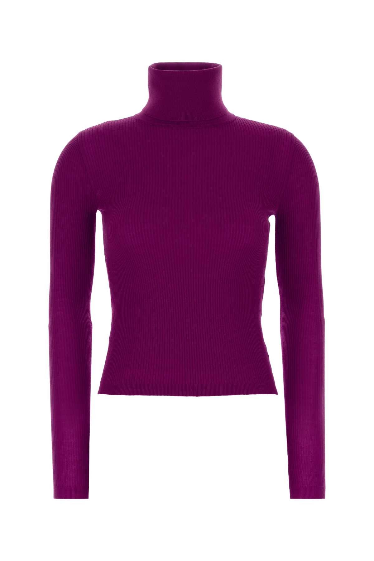 Purple Cashmere Blend Sweater