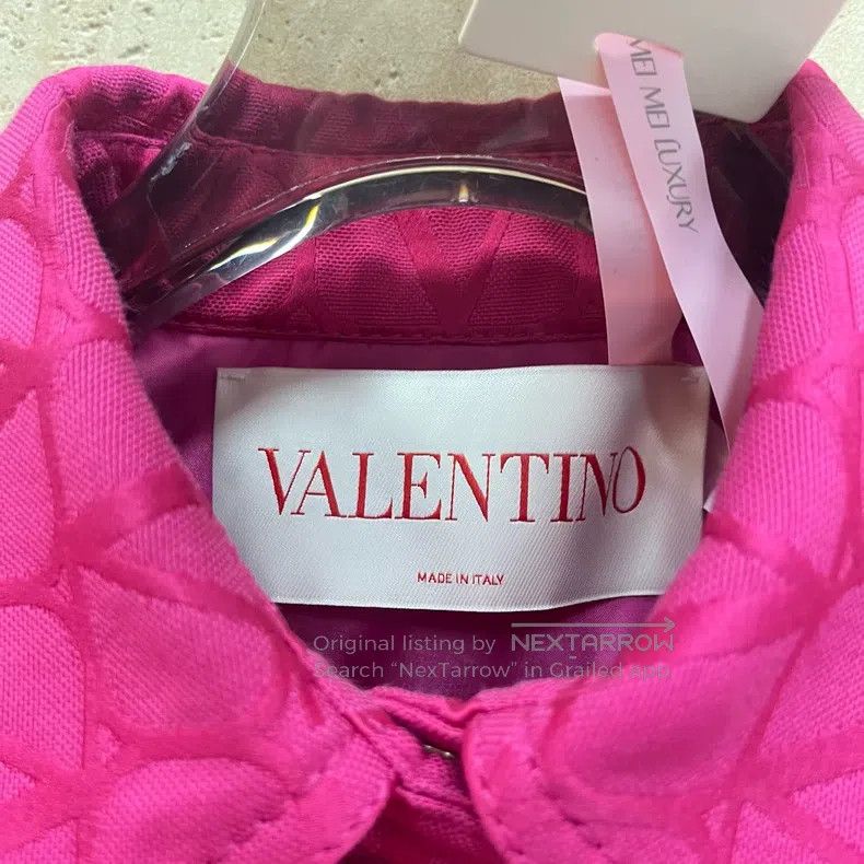 Valentino Valentino Rose red embroidered monogram logo jacket jacket Size XS / US 0-2 / IT 36-38 - 4 Thumbnail