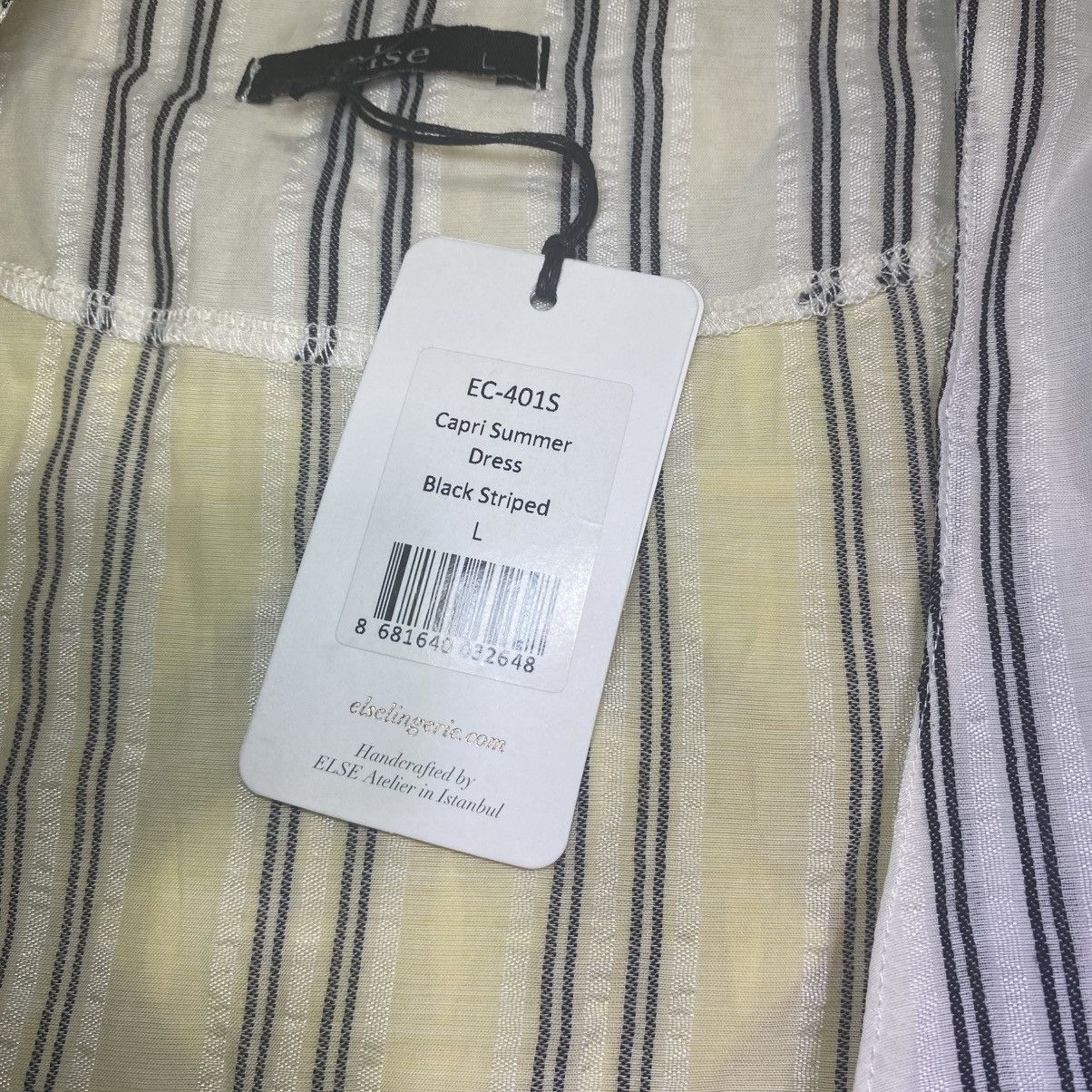 Other ELSE Capri Summer Dress Striped Button Front L MSRP$300+ Size L / US 10 / IT 46 - 4 Thumbnail