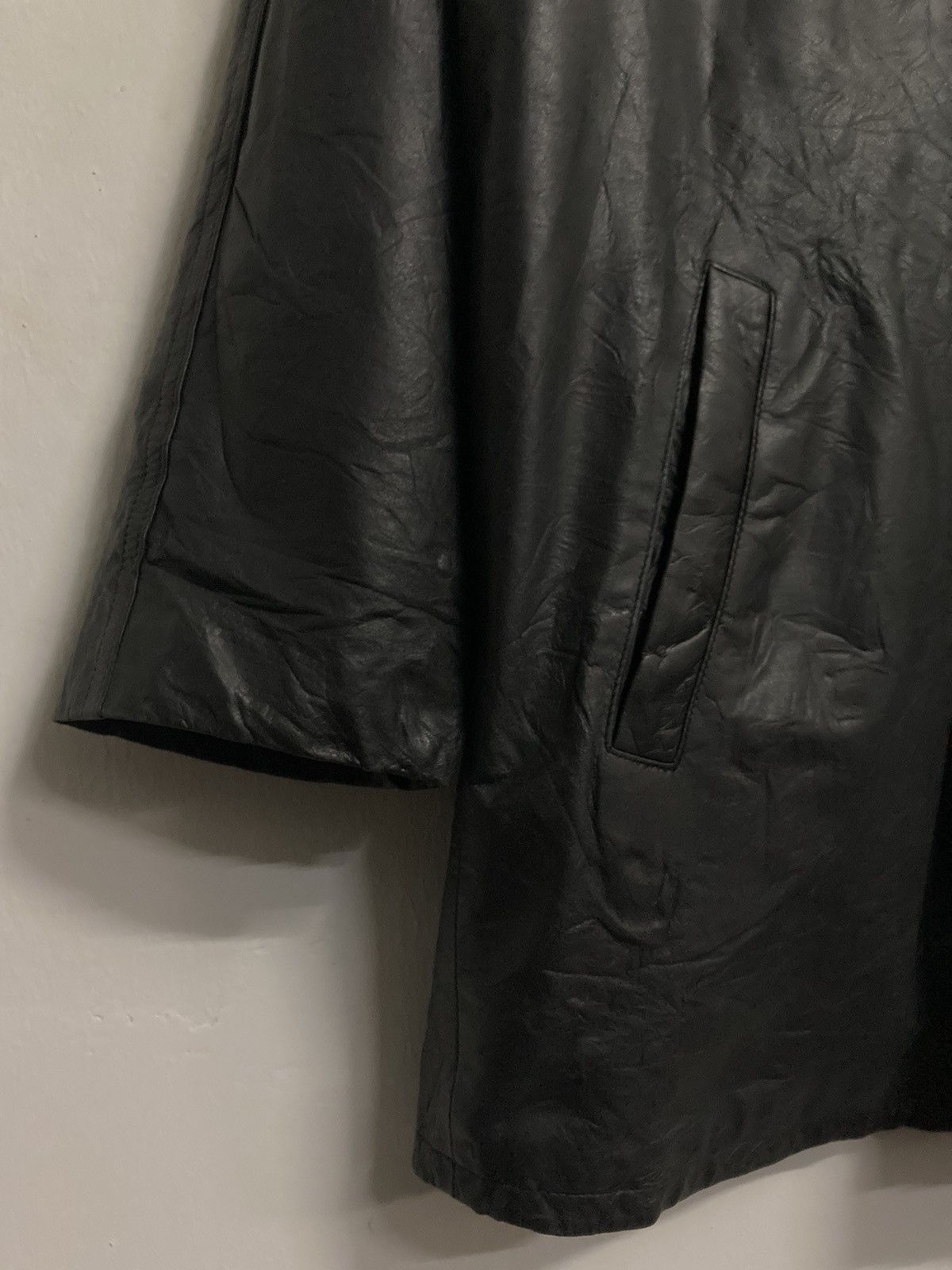 Genuine Leather Vintage Castelbajac Long Leather Jacket Size L Size US L / EU 52-54 / 3 - 9 Thumbnail