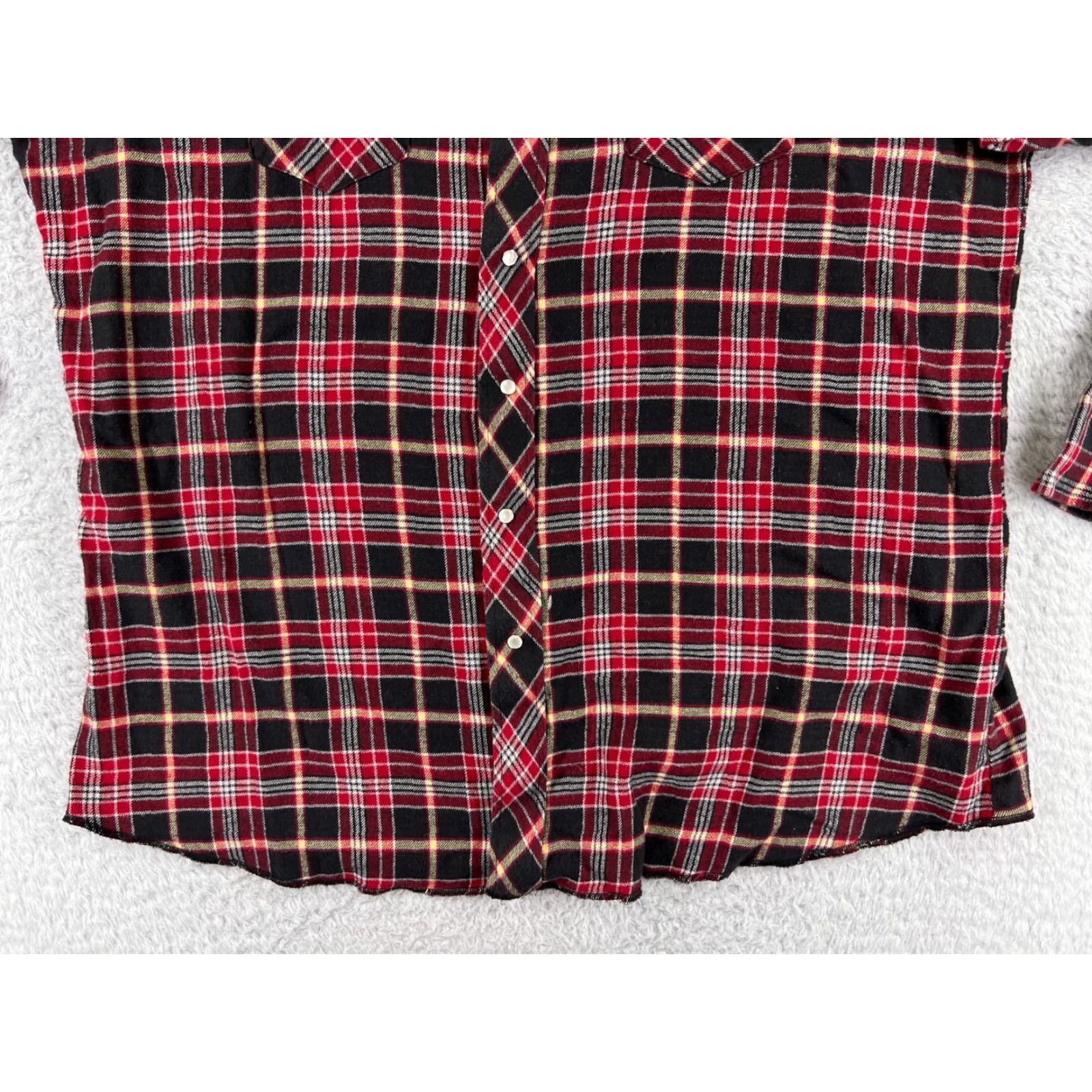 Wrangler Wrangler Shirt Men 2XL Red Plaid Western Flannel Button-Up 100% Cotton Size US XXL / EU 58 / 5 - 5 Thumbnail
