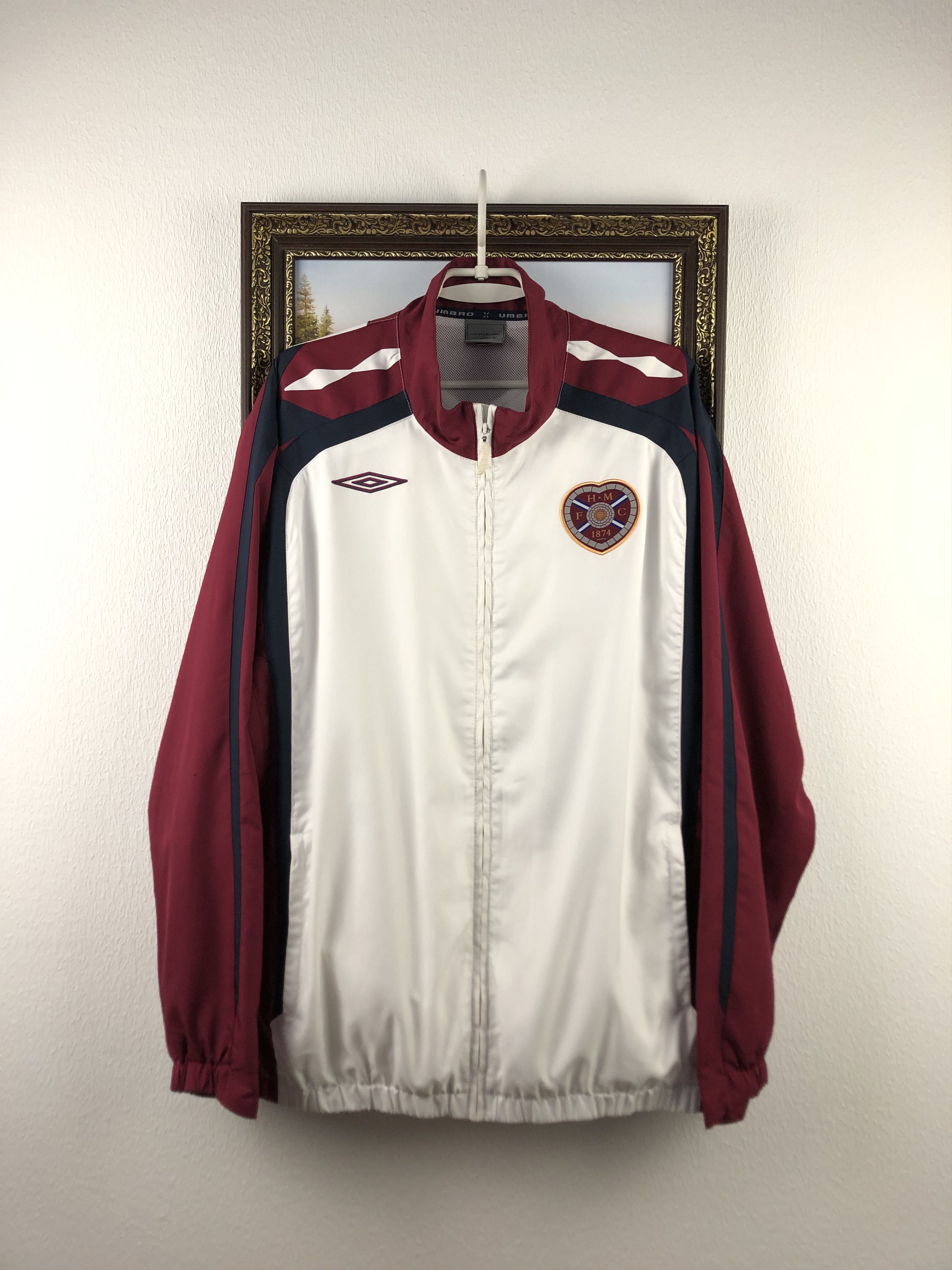 Vintage Vintage Heart Of Midlothian Football Jacket Soccer Track Size US XXL / EU 58 / 5 - 1 Thumbnail