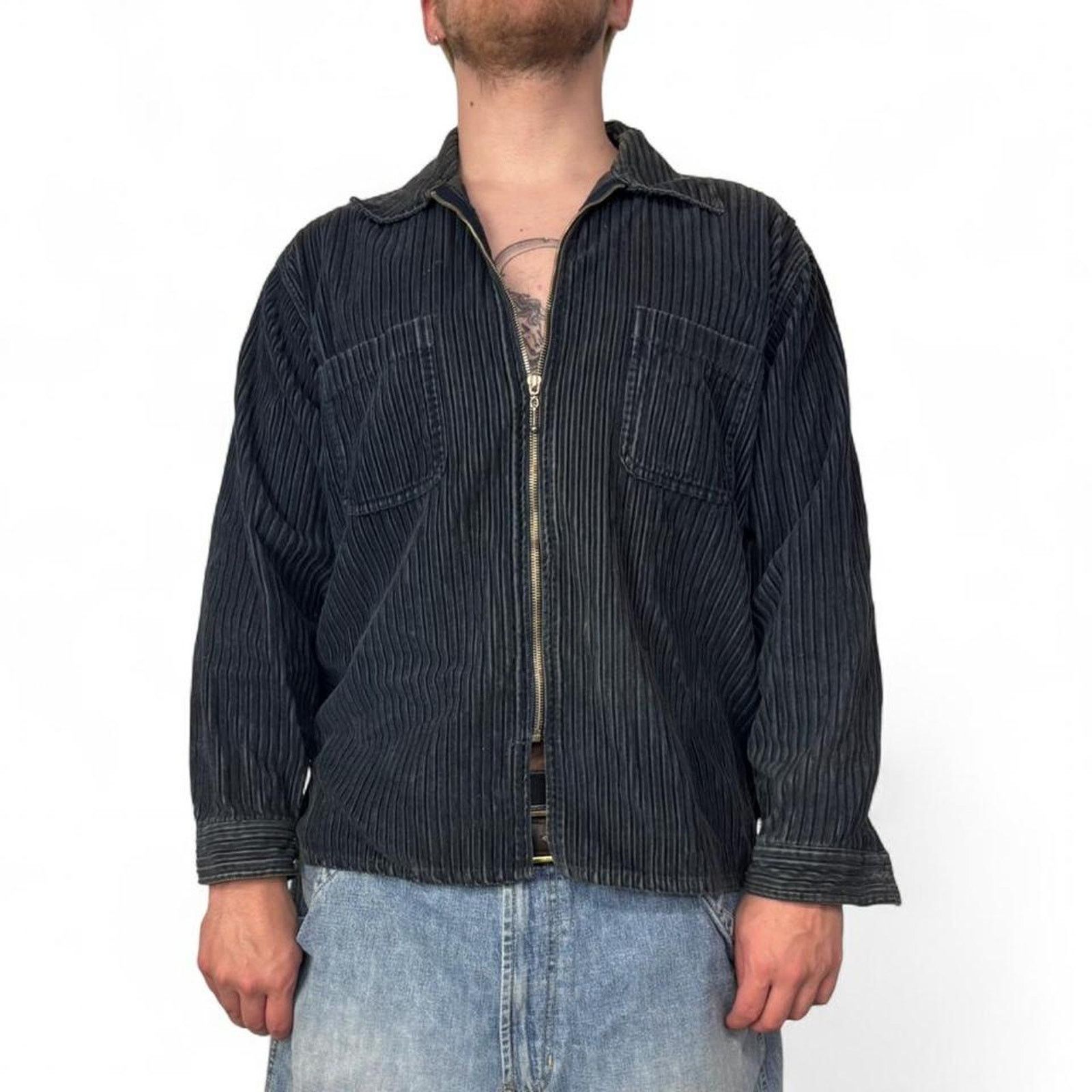 Stussy × Vintage Stussy Corduroy Light Jacket Zip Up Vintage 90s 