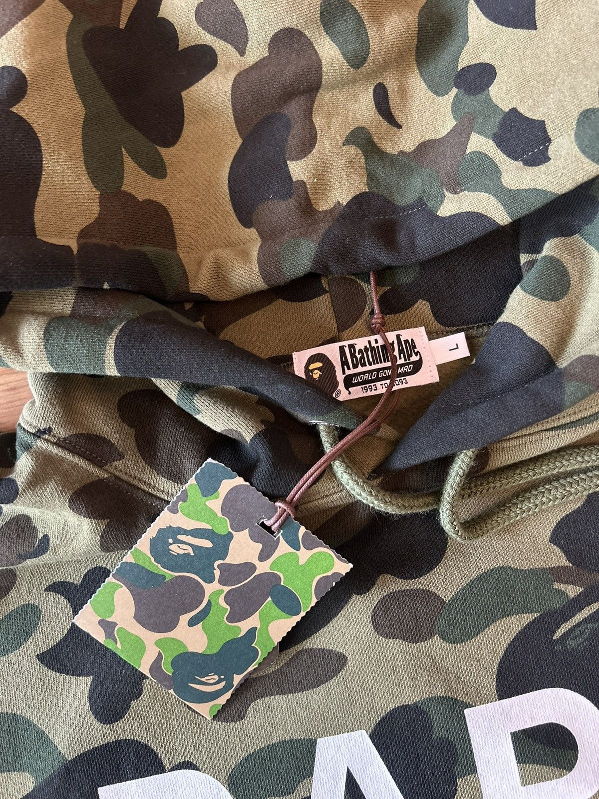 Bape NEW Bape Green Camo 1st Camo Pullover Hoodie Size US L / EU 52-54 / 3 - 9 Thumbnail
