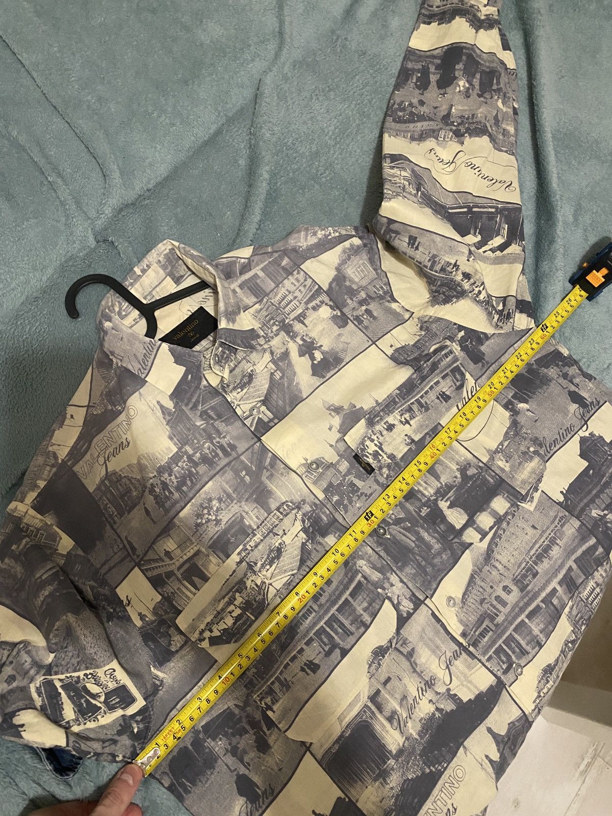 Valentino rare Valentino jeans Vintage fullprint shirt button up Size US XL / EU 56 / 4 - 17 Thumbnail