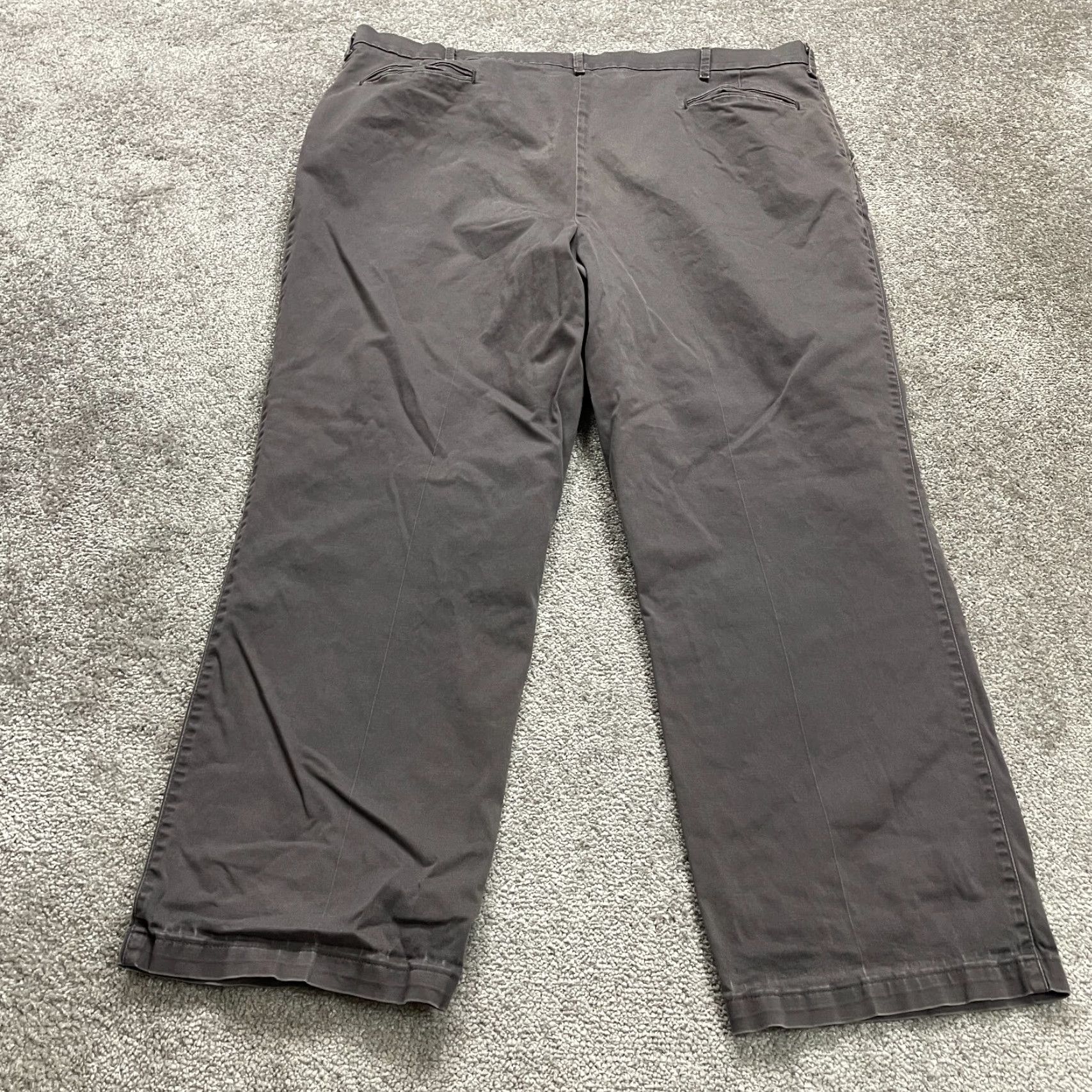 Wrangler Wrangler Relaxed Fit Chino Pants 45x29 Brown Flat Front Straight Leg Casual Mens Size US 44 / EU 60 - 2 Thumbnail