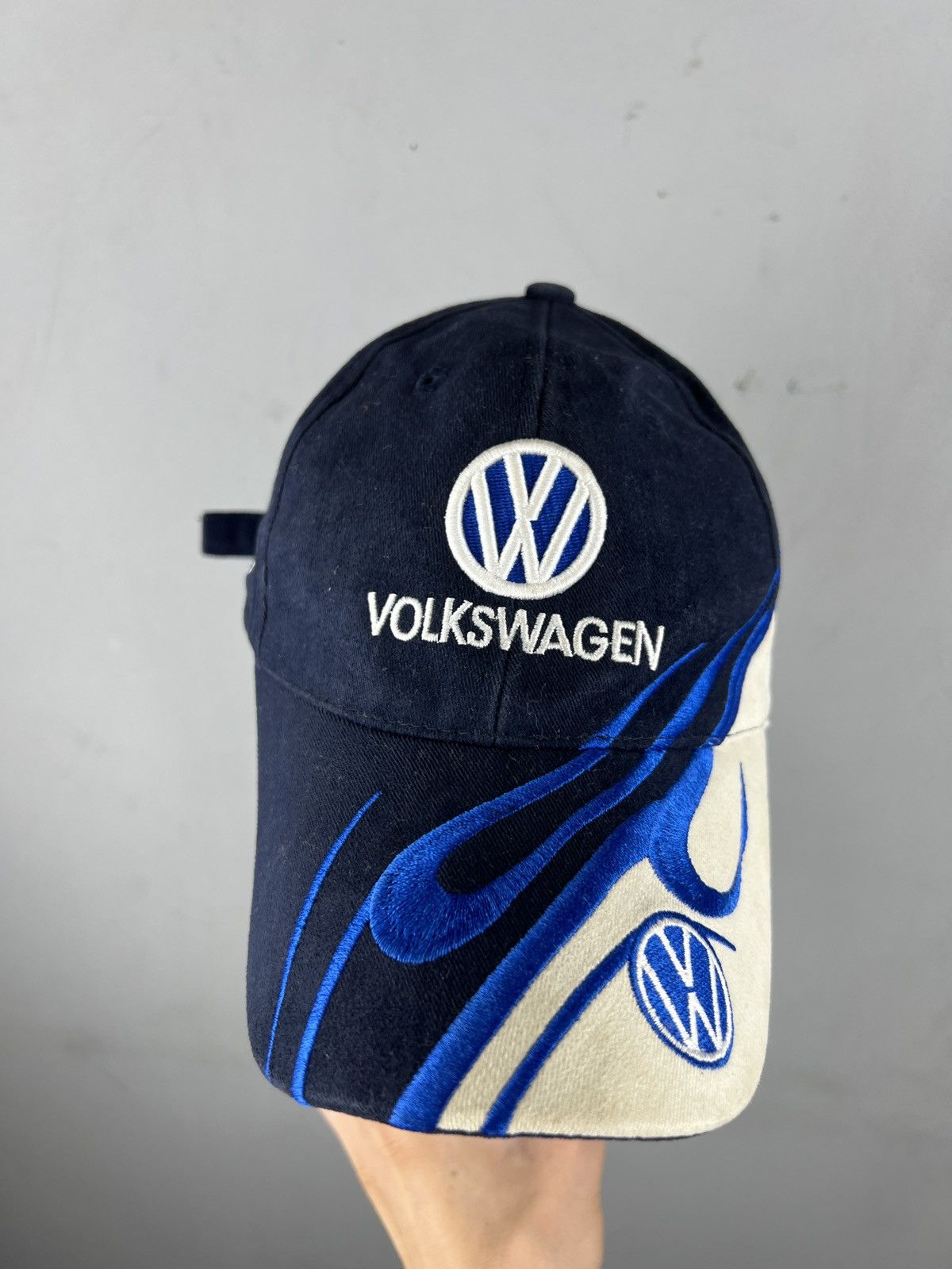 Vintage Vintage Volkswagen Racing Flames Y2k Drip Hat Cap Streetwear Size ONE SIZE - 4 Thumbnail
