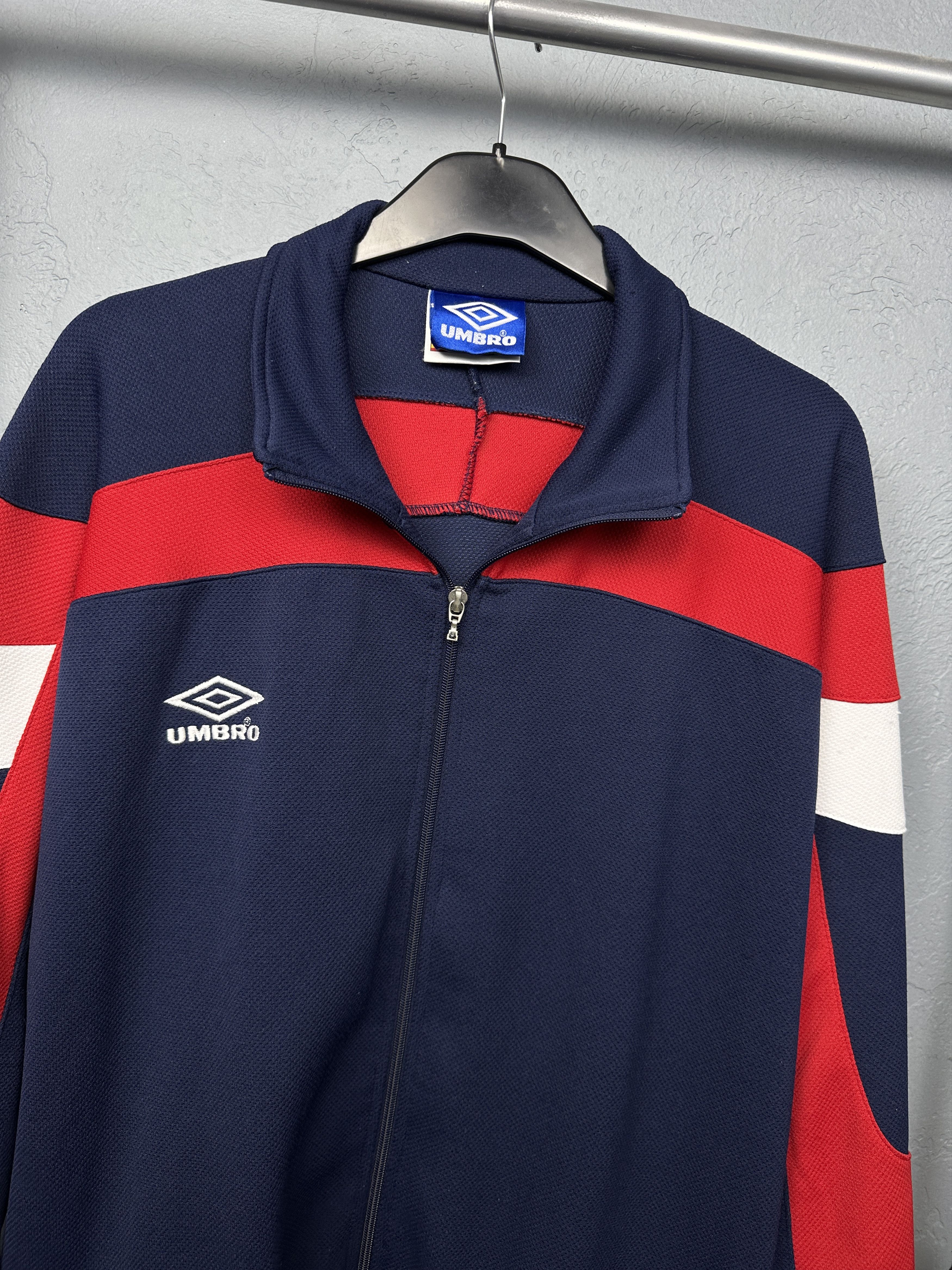 Umbro Umbro 90s Vintage Mens Track Top Jacket Size US XL / EU 56 / 4 - 2 Thumbnail