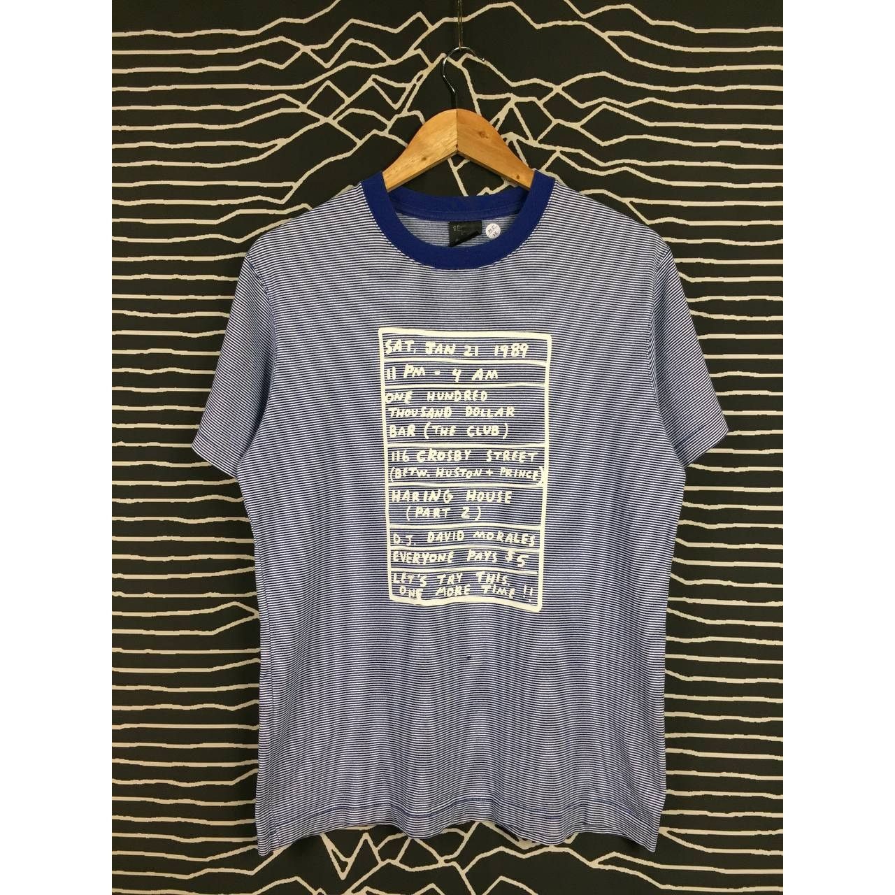 Keith Haring × Uniqlo Keith Haring D.J. David Morales Pop Art Striped Uniqlo Tee Size US M / EU 48-50 / 2 - 1 Thumbnail