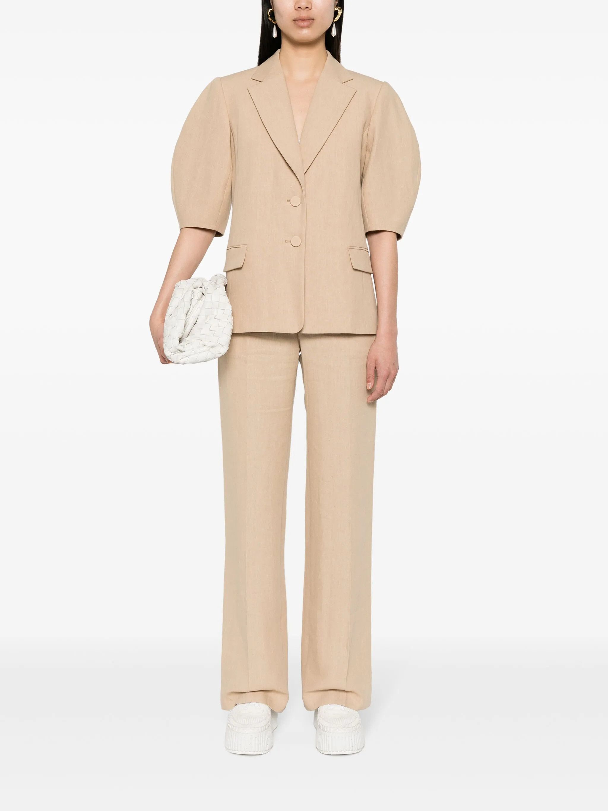 Chloe o1y0825 Casual Pant in Beige Size 28" / US 6 / IT 42 - 4 Thumbnail
