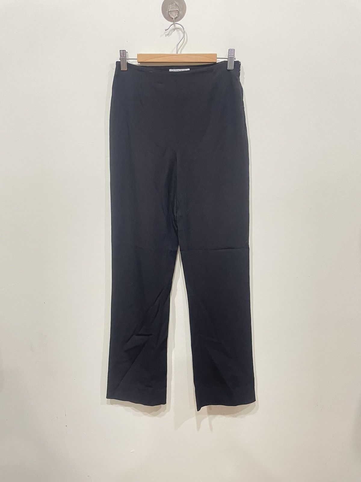 image of Emporio Armani Straight Pants in Black, Women's (Size 26)