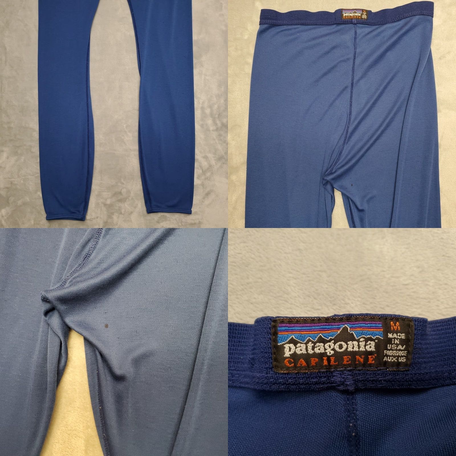 Patagonia VINTAGE Patagonia Pants Base Layer Mens M Blue Capilene 100% Polyester 28 in Inseam Size US 31 - 8 Thumbnail