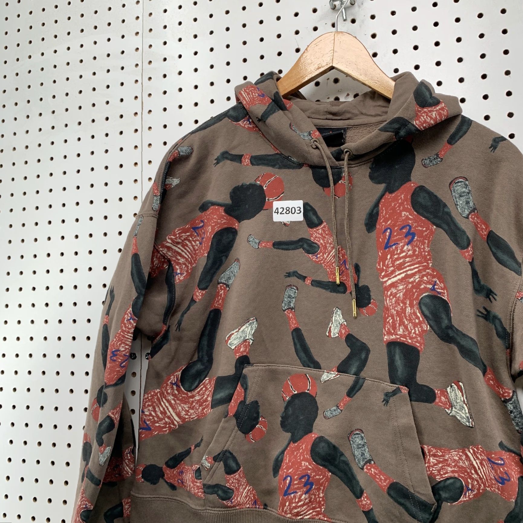 Jordan Brand Jordan Jumpman Hoodie Sweatshirt Mens Small Brown All Over Print Long Sleeve Size US S / EU 44-46 / 1 - 7 Thumbnail