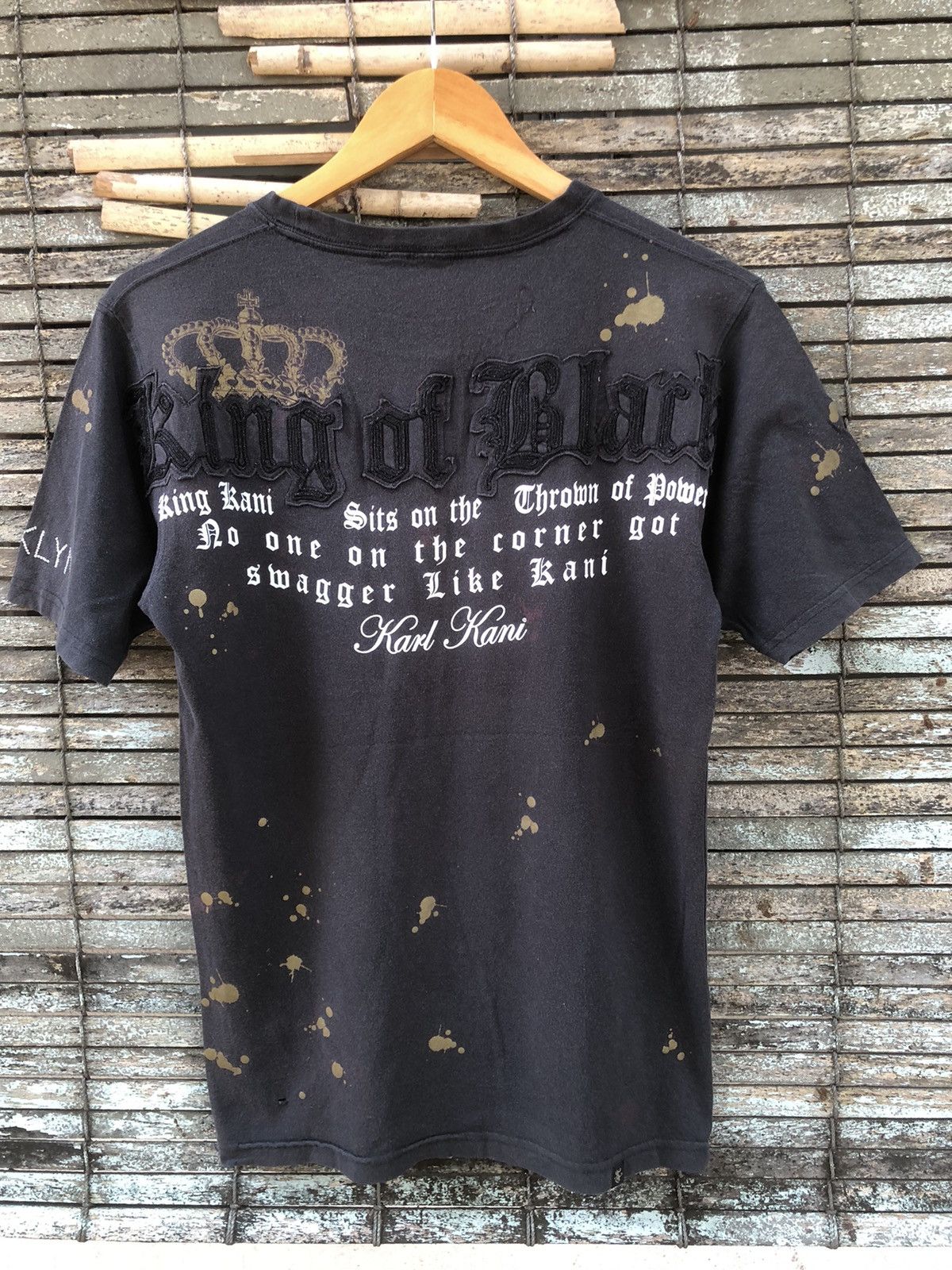 🔥Vintage Y2K🔥Karl Kani King Of Black Tshirts