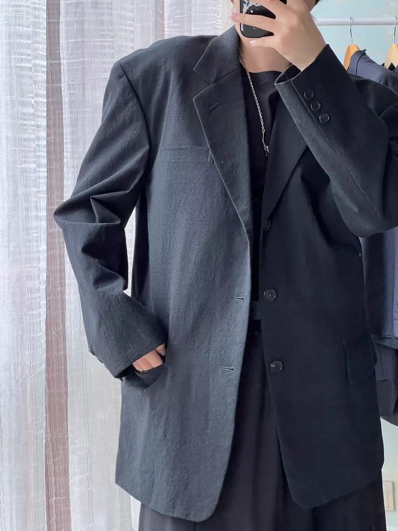 Yohji Yamamoto Yohji Yamamoto size m Grainy blazer 2504-Nextarrow Size 36R - 1 Thumbnail