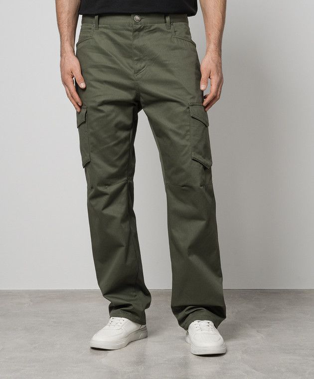 Balmain o1y0426 Cargo Pant in Military Green Size US 29 - 2 Thumbnail