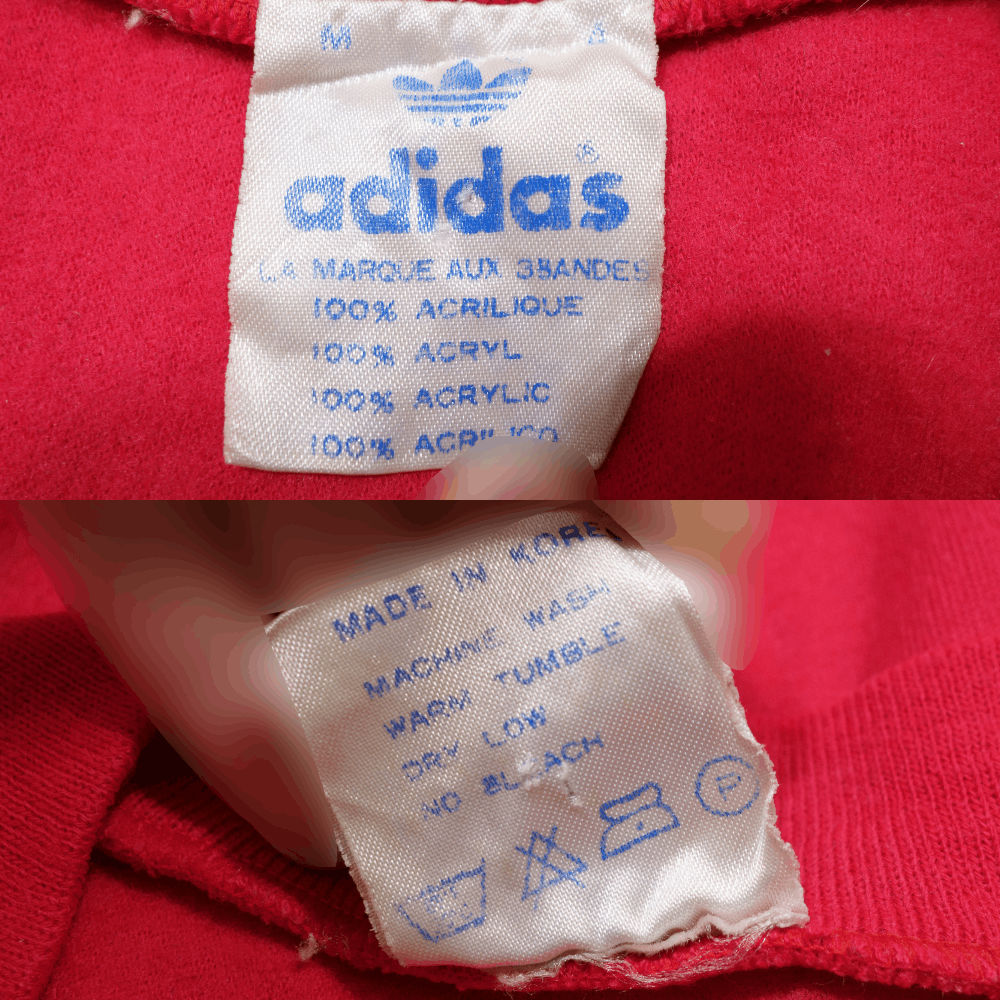 Adidas 80S Logo V-Neck Sweatshirt Made in Korea Size US M / EU 48-50 / 2 - 7 Thumbnail