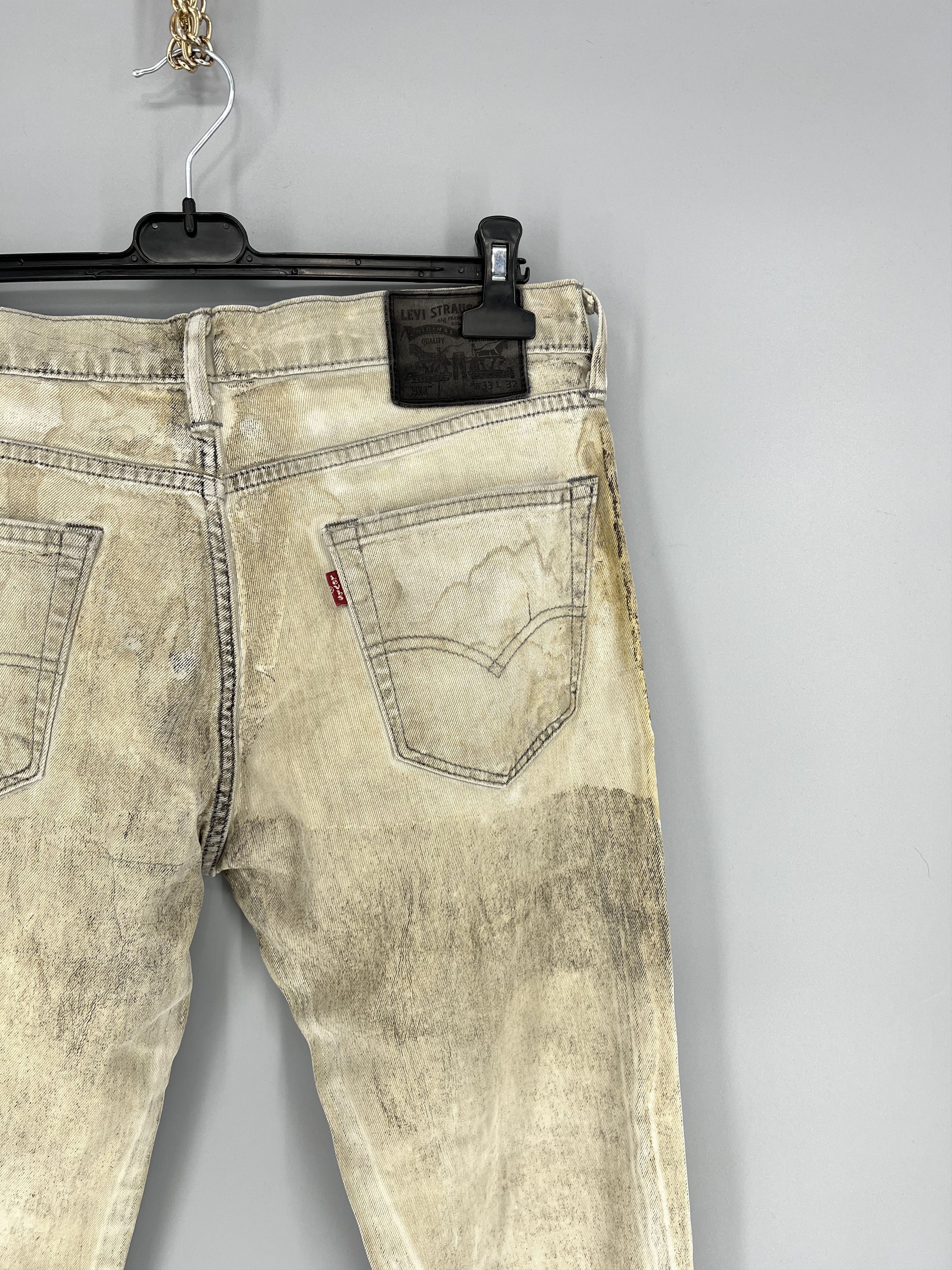 Levi's Vintage Levis 511 Beige Dirty Jeans Levi's Faded Denim Size US 33 - 14 Thumbnail