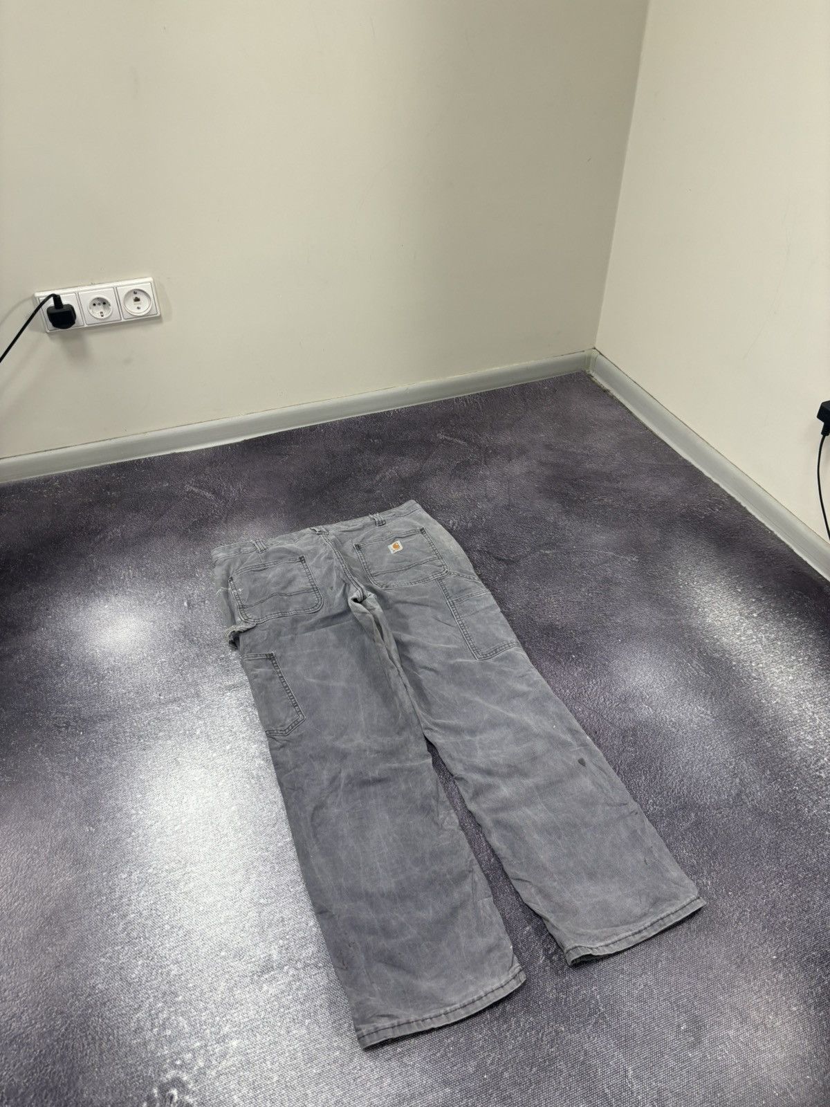 Carhartt Vintage Carhartt USA Distressed Gray Baggy Carpenter Pants Size US 32 / EU 48 - 3 Thumbnail