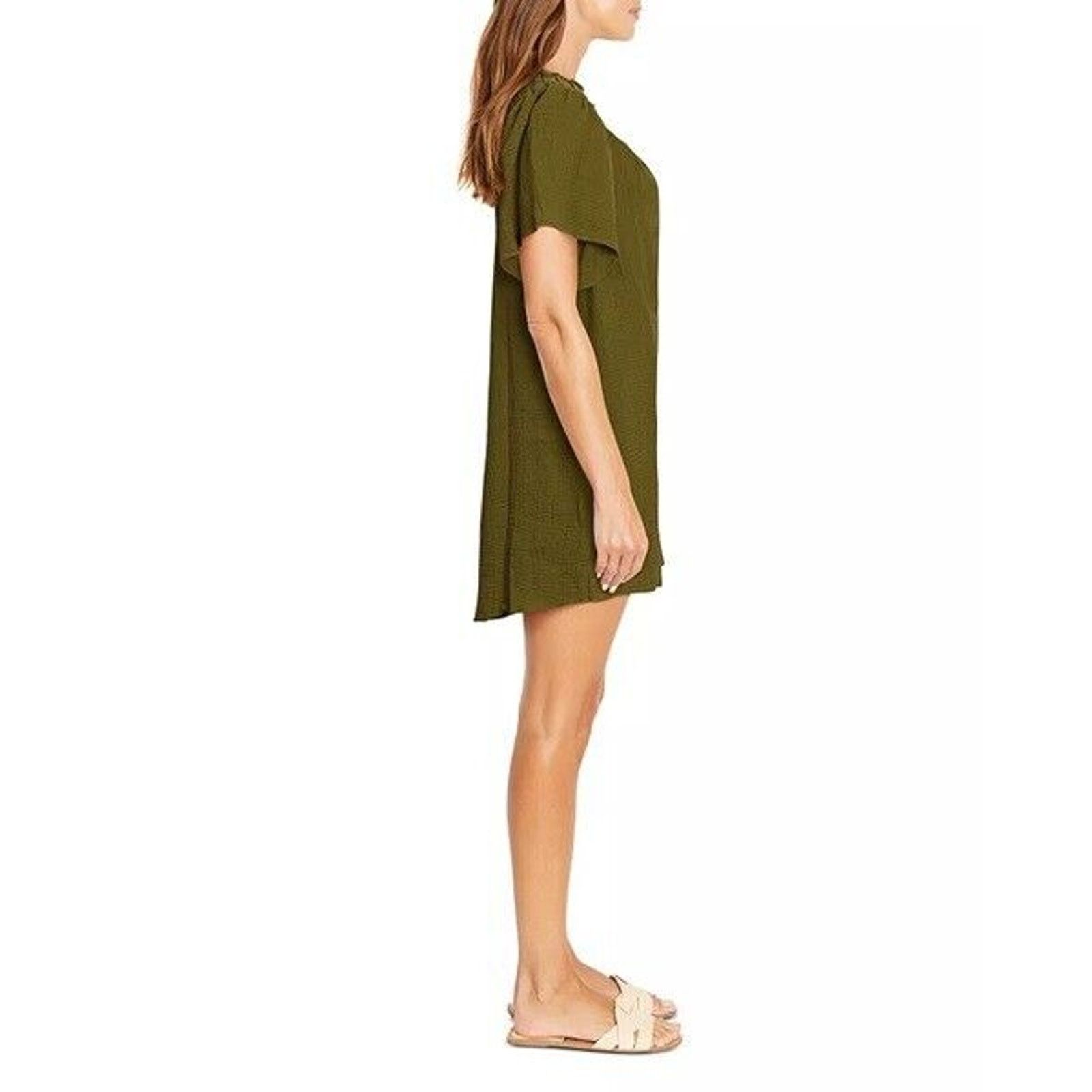 Other NWT Three Dots Flutter Cotton Above Knee Mini Dress Size S Size S / US 4 / IT 40 - 5 Thumbnail