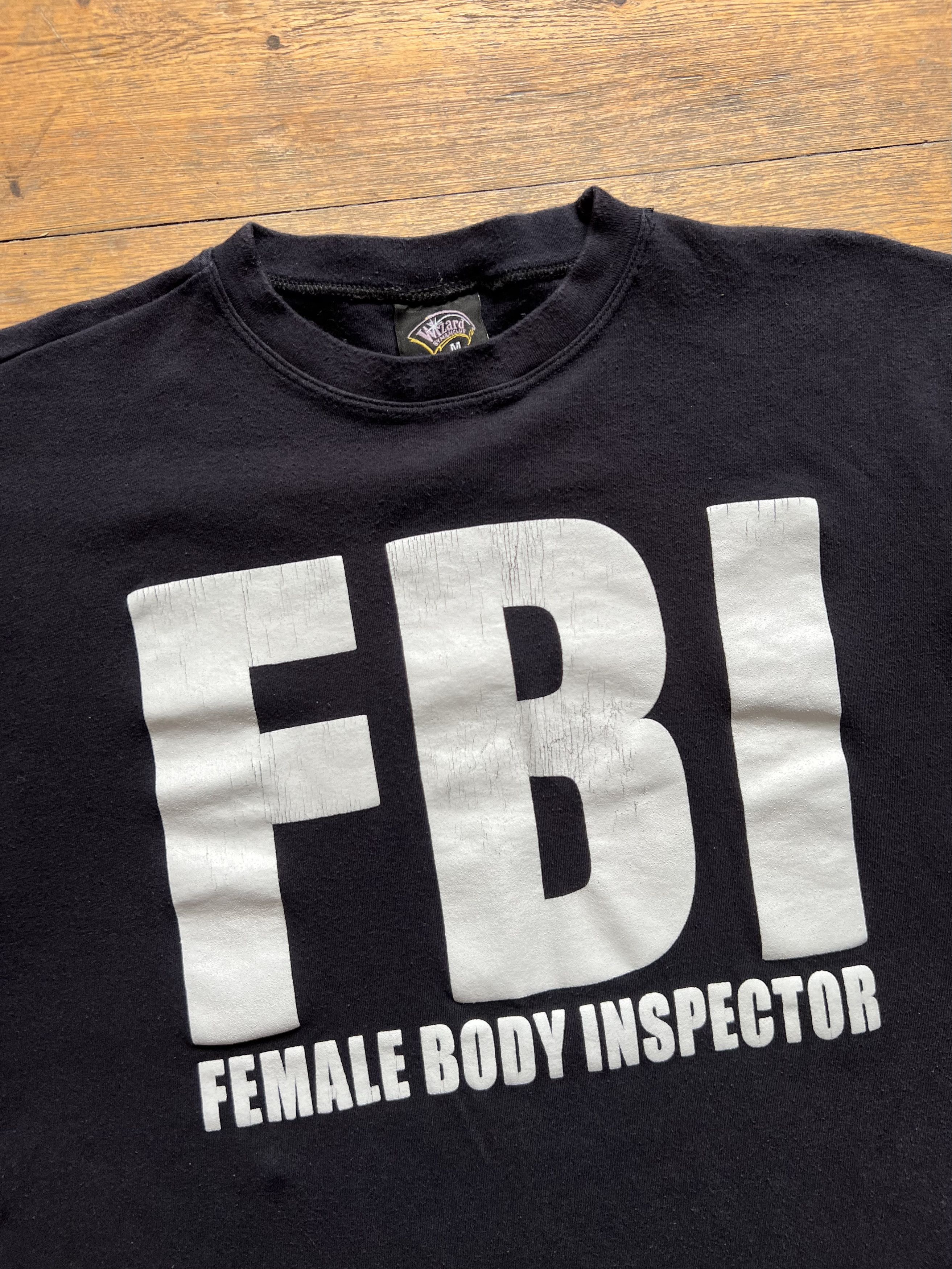 Unsound Rags Vintage Y2K F.B.I Female Body Inspector Tee Size US M / EU 48-50 / 2 - 2 Thumbnail