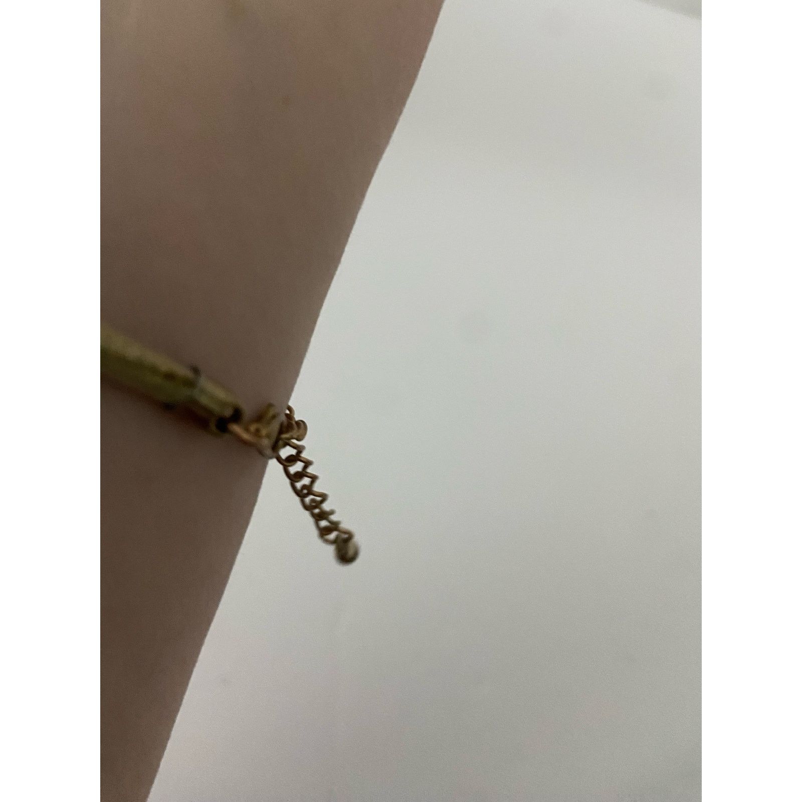Other Stylish layered chain necklace gold tone with green beads Size ONE SIZE - 2 Thumbnail