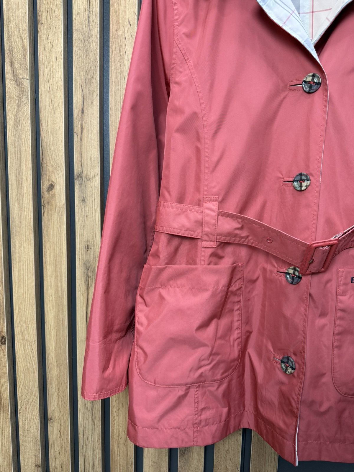 Barbour Barbour Oak Reversible Trench Coat Jacket Women’s Size L / US 10 / IT 46 - 12 Thumbnail