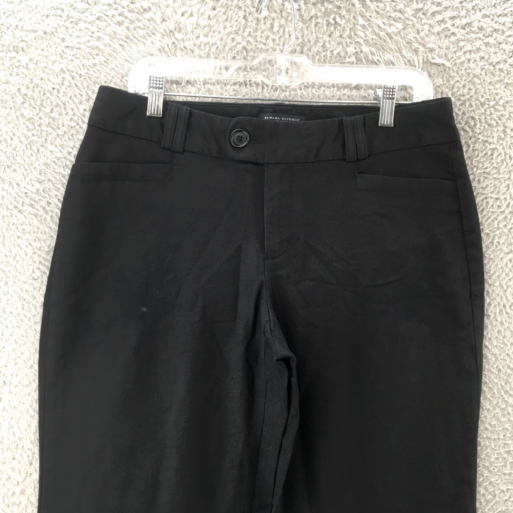 Banana Republic Banana Republic Bootcut Dress Pants Trousers Womens 10 Black Mid Rise Zip Fly Pants Shoes? Size 32" / US 10 / IT 46 - 2 Thumbnail