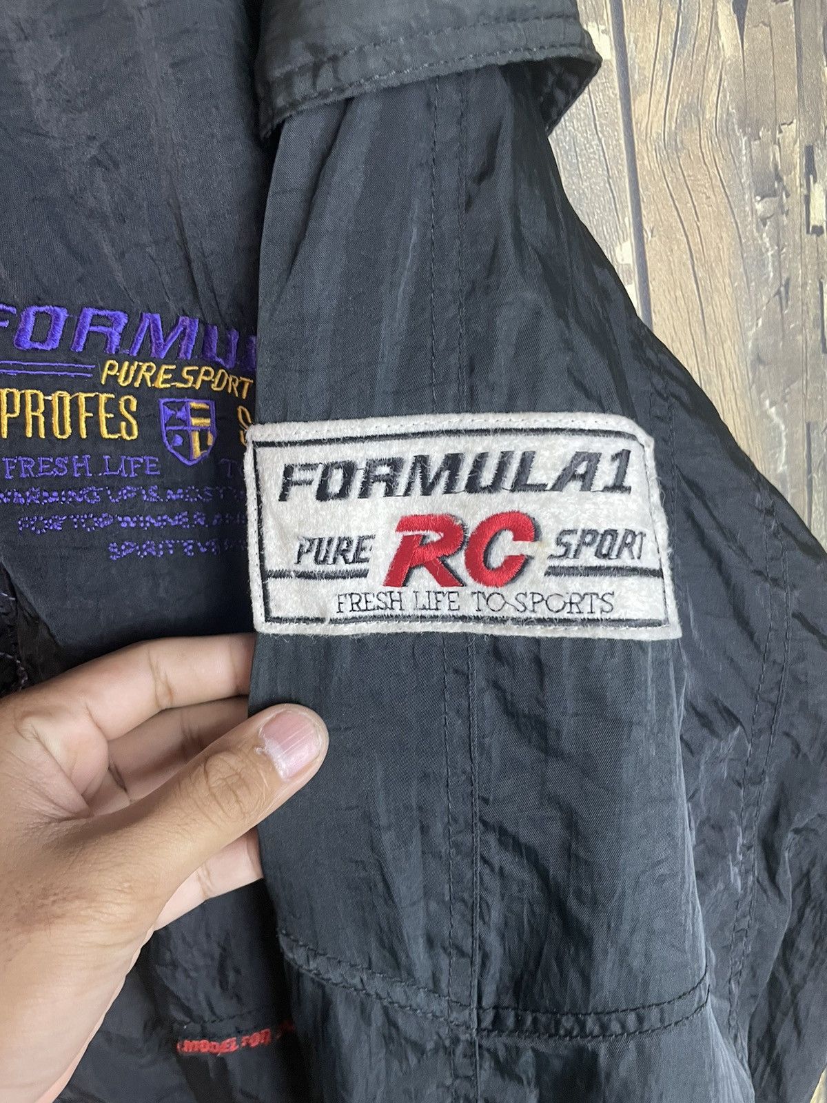 Japanese Brand × Vintage Vintage Racing Jacket Formula 1 puresport internasional Size US L / EU 52-54 / 3 - 6 Thumbnail