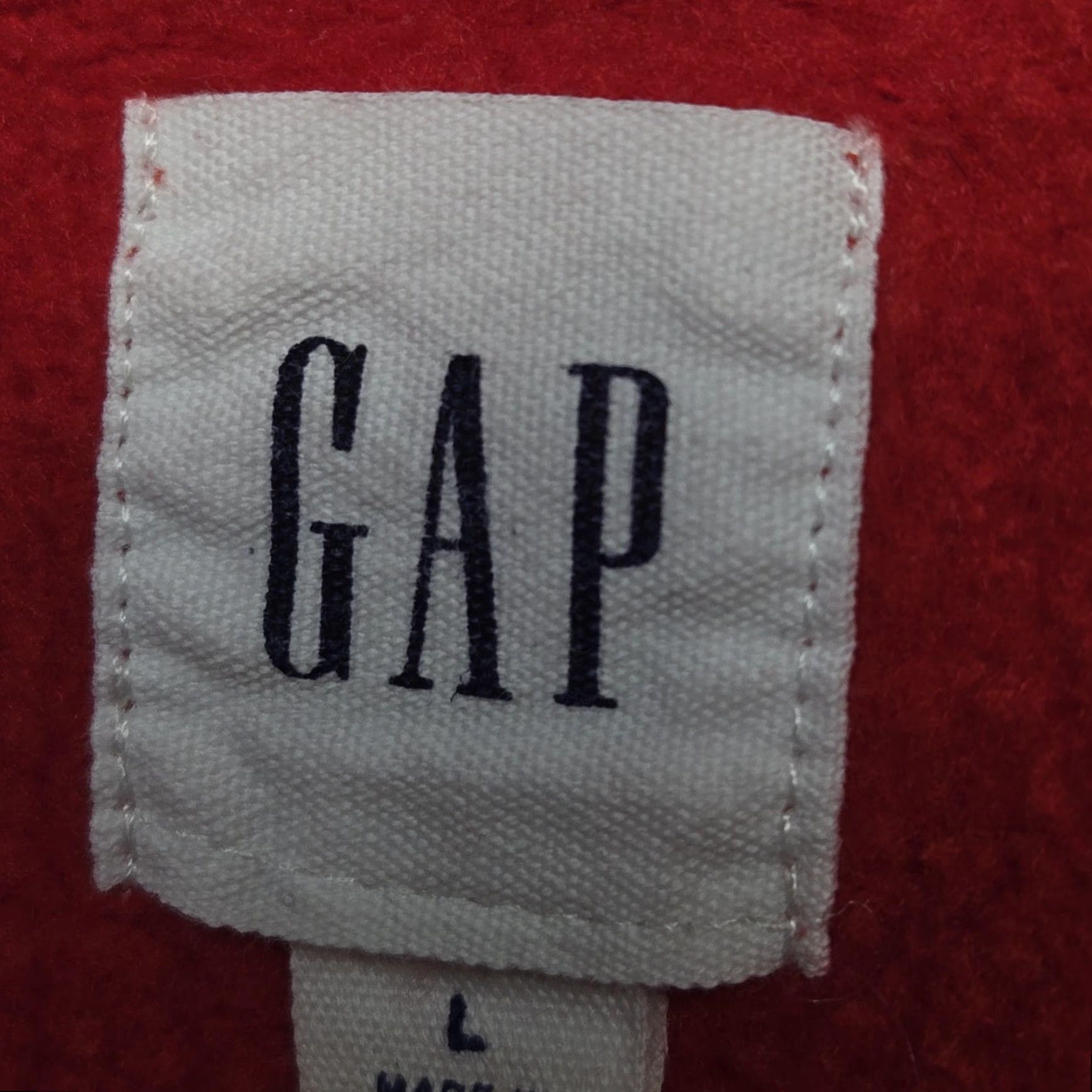 Gap VINTAGE Gap Sweatshirt Mens L Red Pullover Fleece Heavyweight Graphic Logo Embroidered Size US L / EU 52-54 / 3 - 4 Thumbnail
