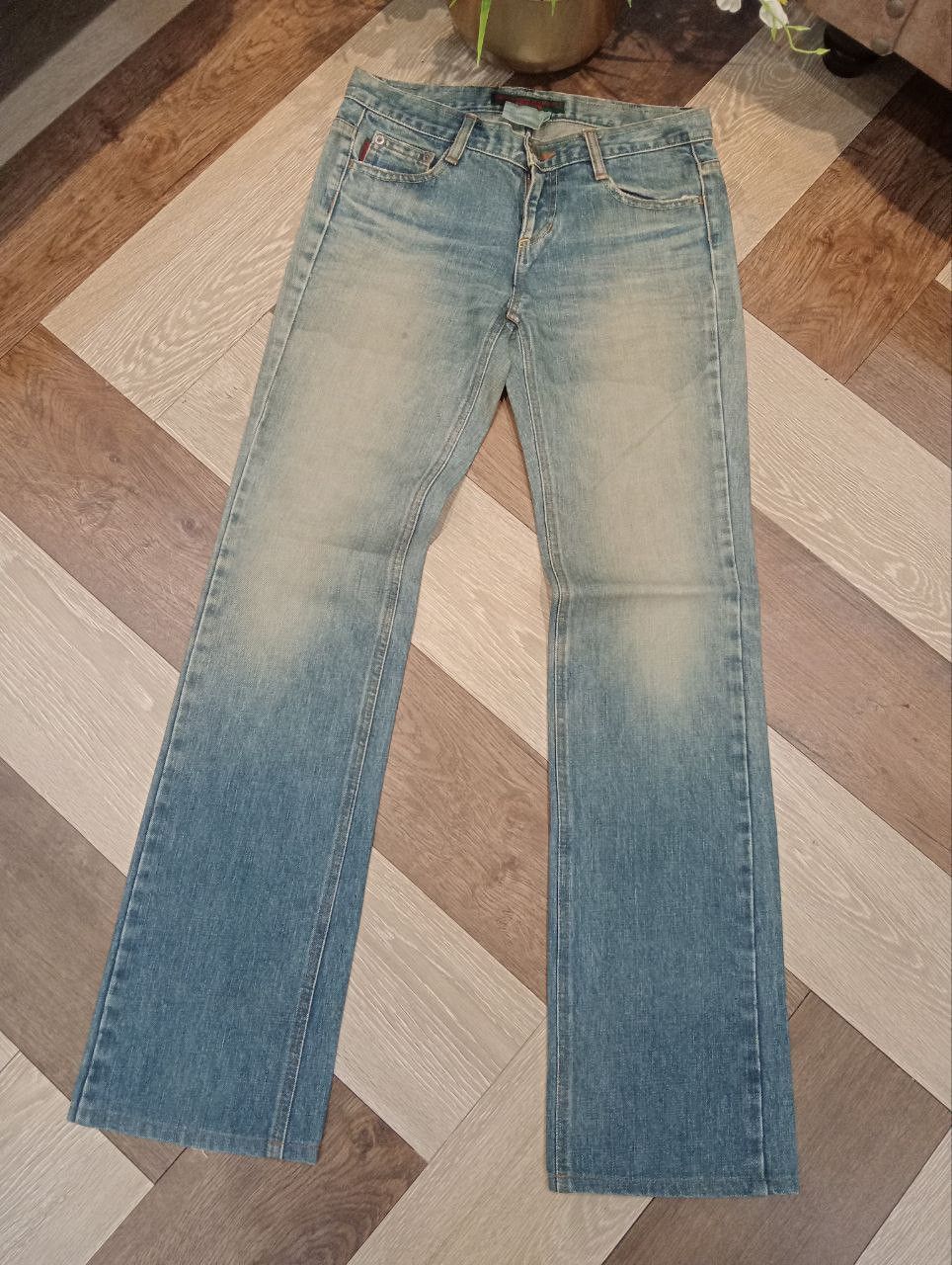 Katharine Hamnett London KATHARINE HAMNETT LONDON FLARED DENIM PANTS - SIZE S Size 29" - 3 Thumbnail