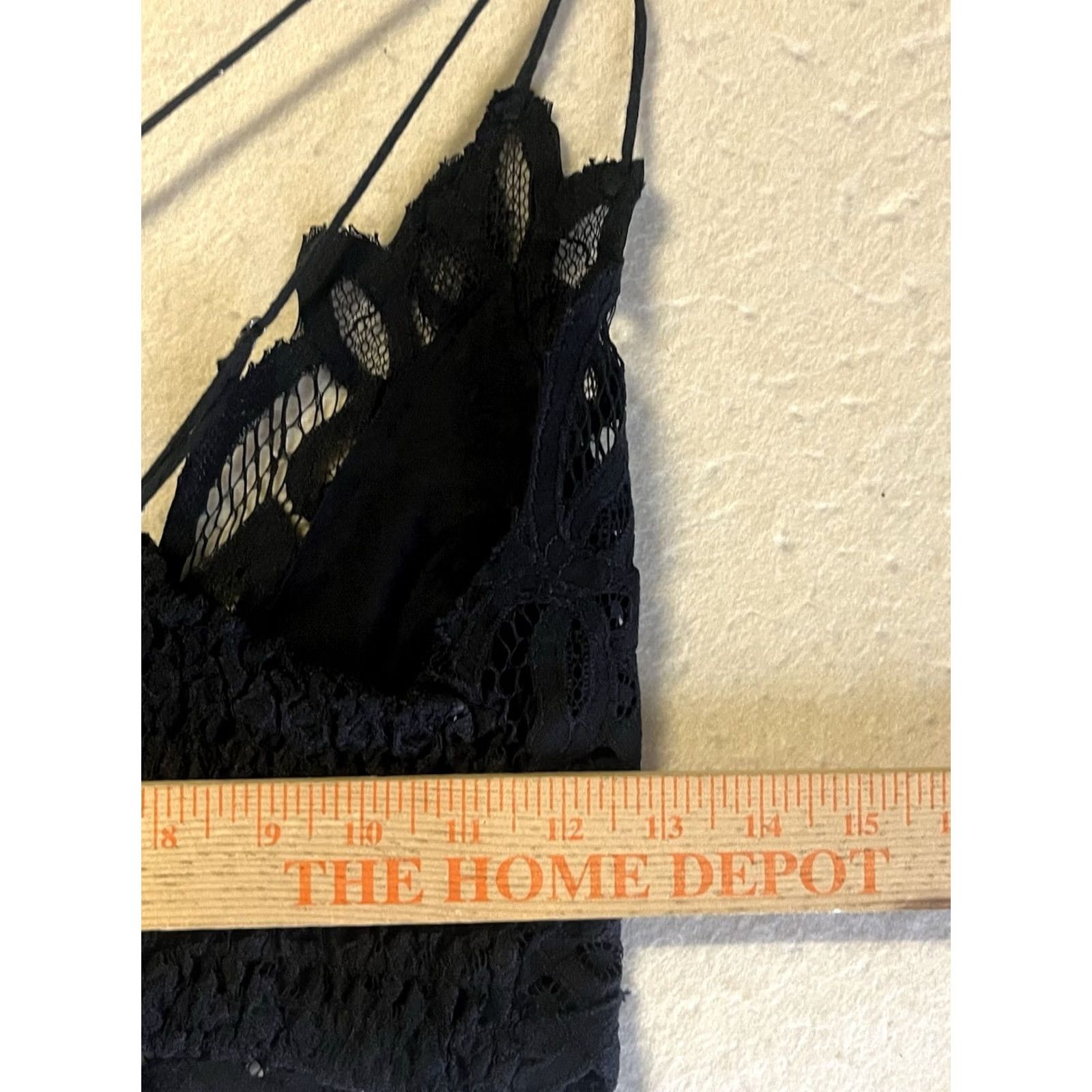Free People Free People Bra Lace Floral Wireless Bralette Black Size L Women T-Shirt 90s Festival Grunge 80s Coachella Size ONE SIZE - 3 Thumbnail