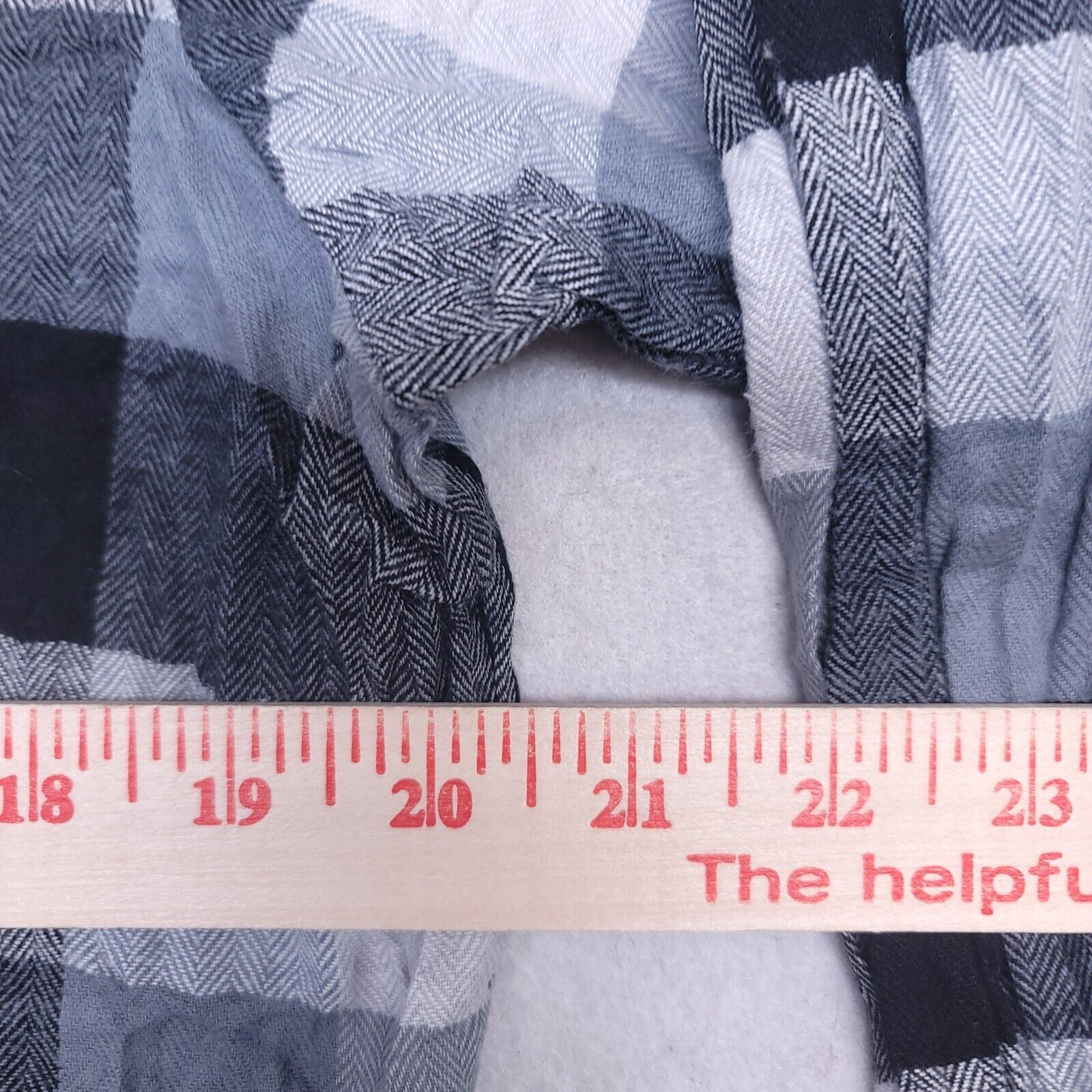 Club Room Club Room GIngham Flannel Shirt Mens Size M Gray Black Size US M / EU 48-50 / 2 - 7 Thumbnail