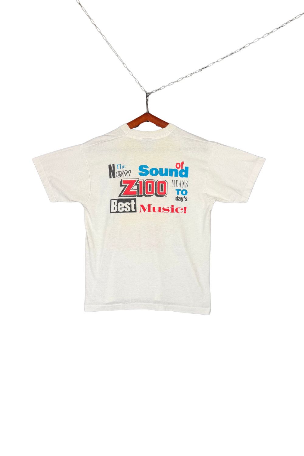Vintage 1989 Z100 “The New Sound” Double Sided Promo Tee Size US L / EU 52-54 / 3 - 2 Thumbnail