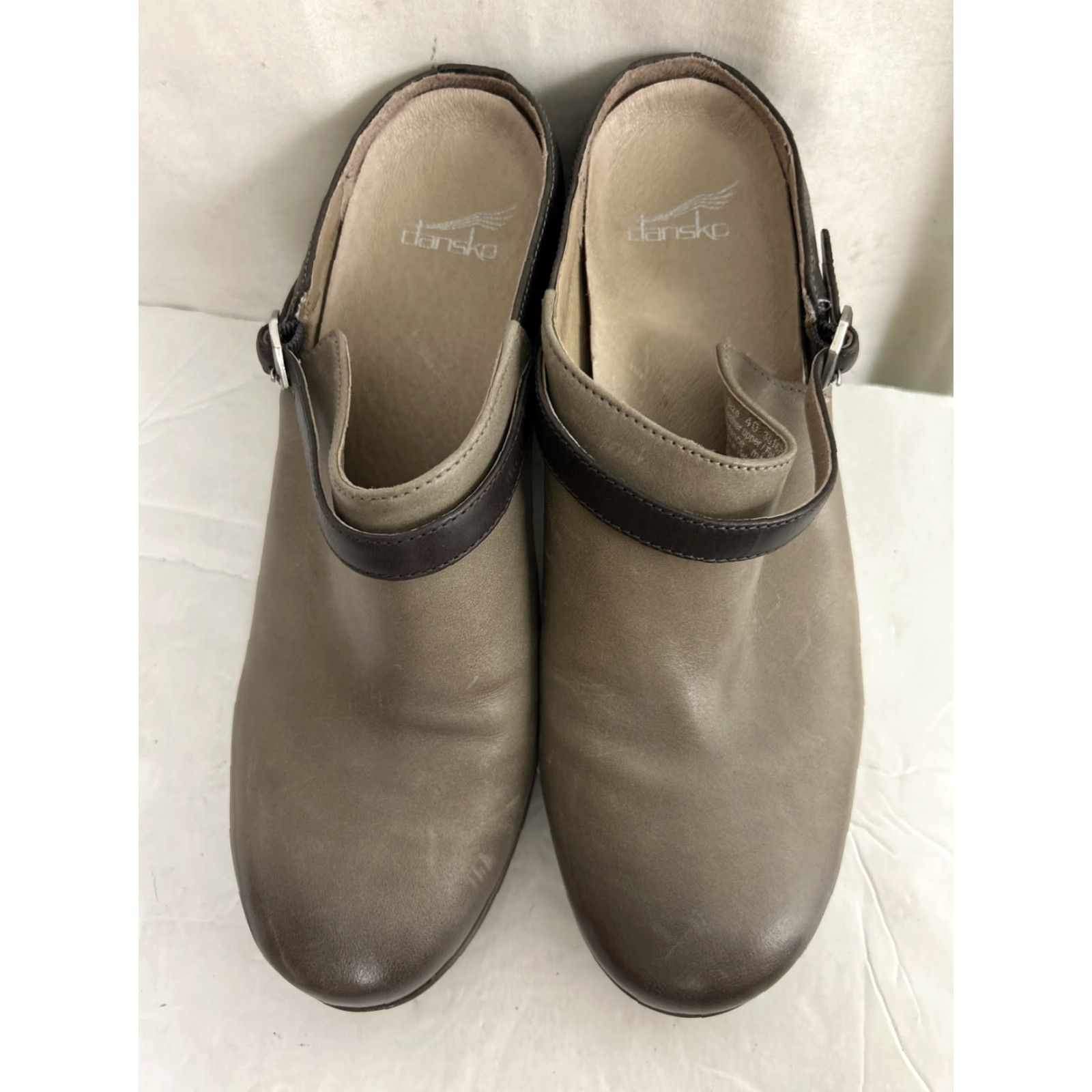 Dansko Dansko Malissa Leather Women's Mule Bootie Slip On Casual High Heel Stone Burnished Calf 40 US 9.5-10 Womens Medium Width Leather Breathable Cushioned Size ONE SIZE - 7 Thumbnail