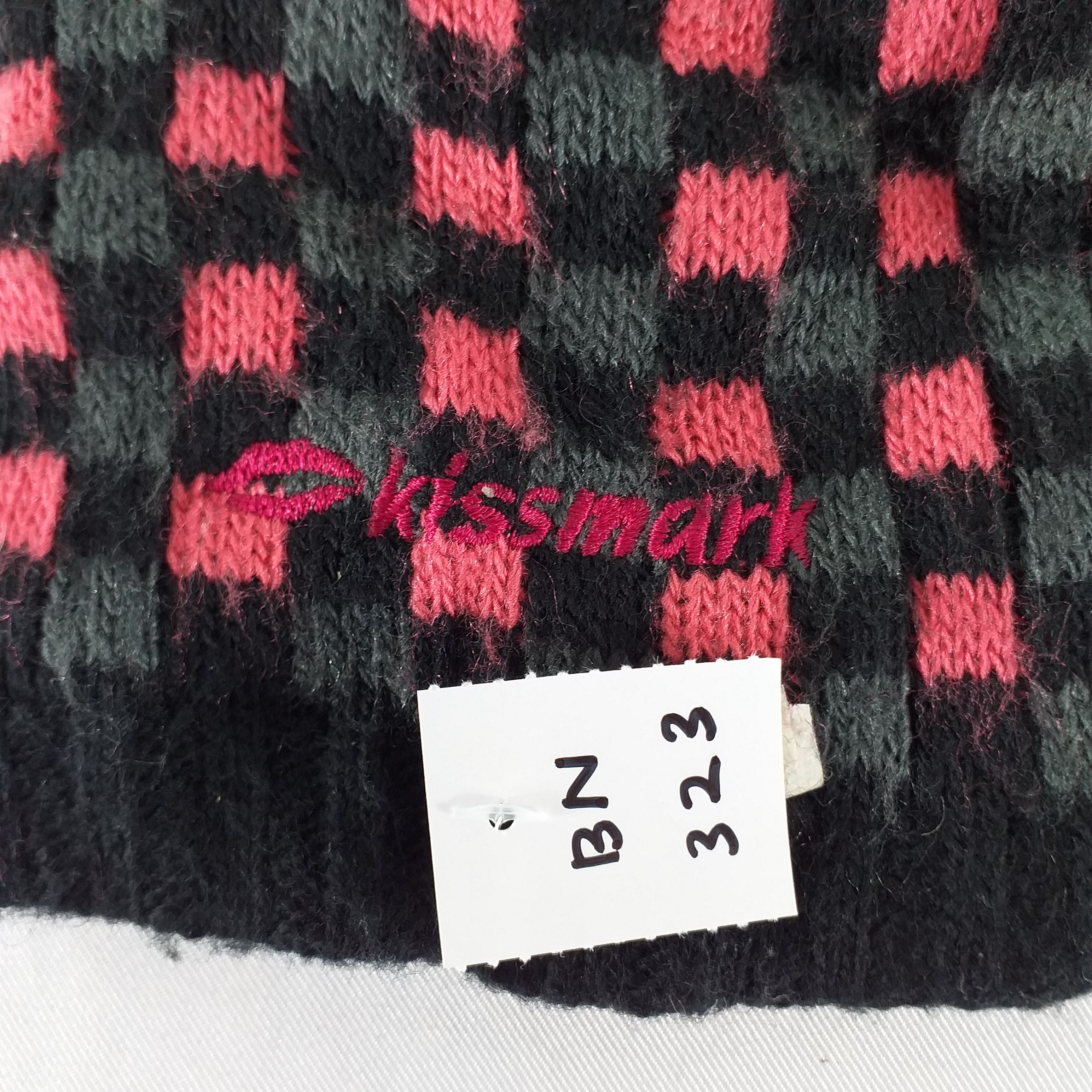 Japanese Brand Kissmark Checkered Snow Cap Hat Beanie -BN323 Size ONE SIZE - 6 Thumbnail