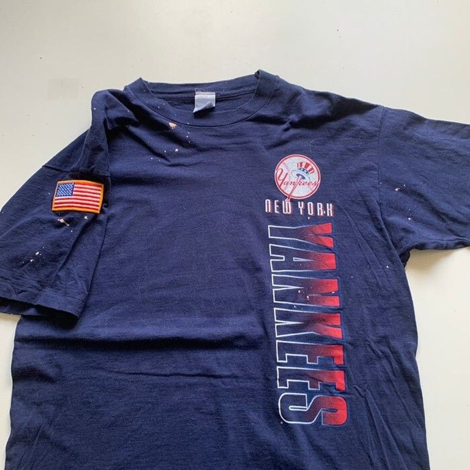 MLB × New York Yankees × Vintage Vintage 90s New York Yankees MLB Salem Graphic T Shirt Large Size US L / EU 52-54 / 3 - 2 Thumbnail